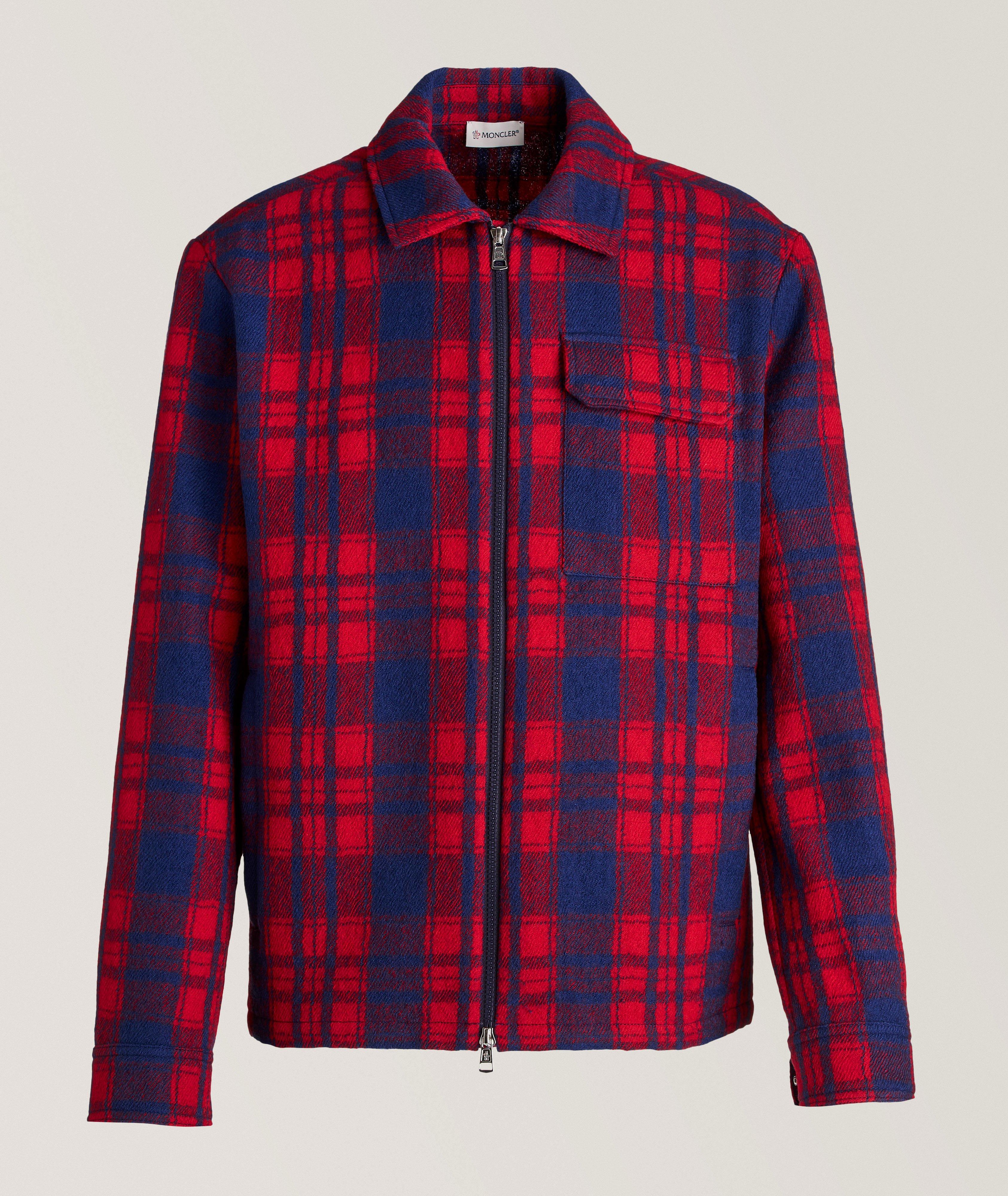 Checkered Virgin Wool Flannel Overshirt