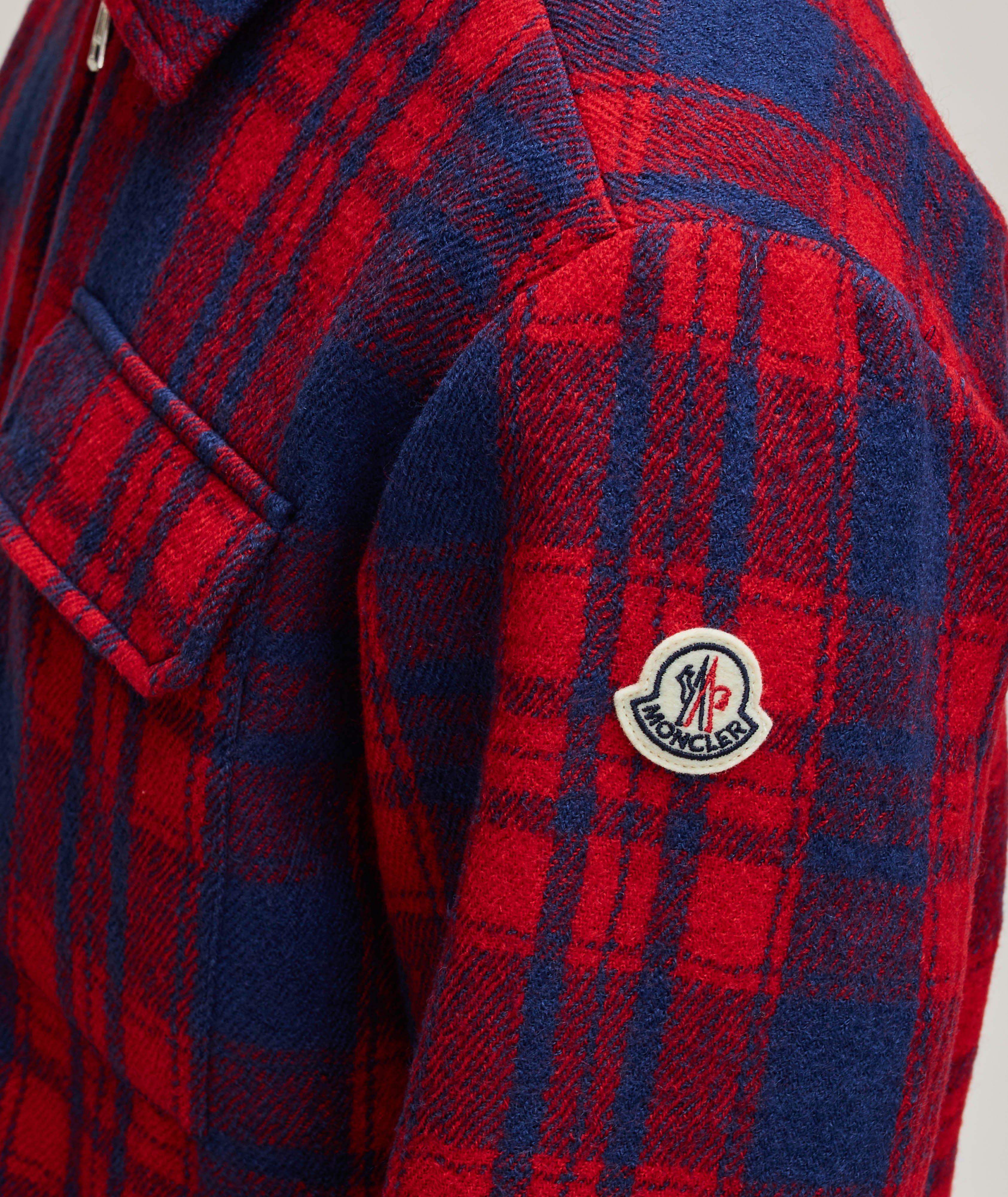 Checkered Virgin Wool Flannel Overshirt  image 3