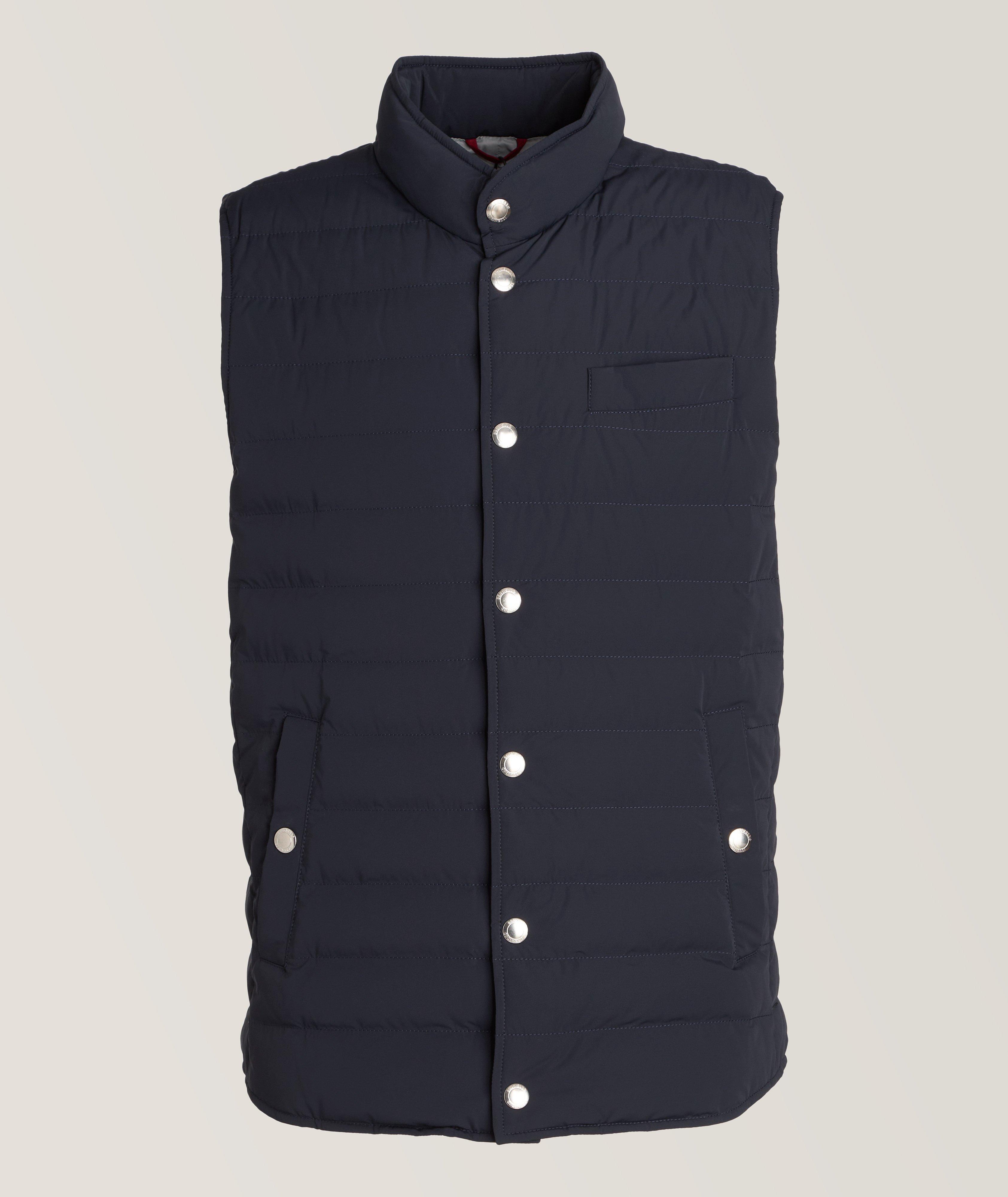 Quilted Technical Fabric Down Vest