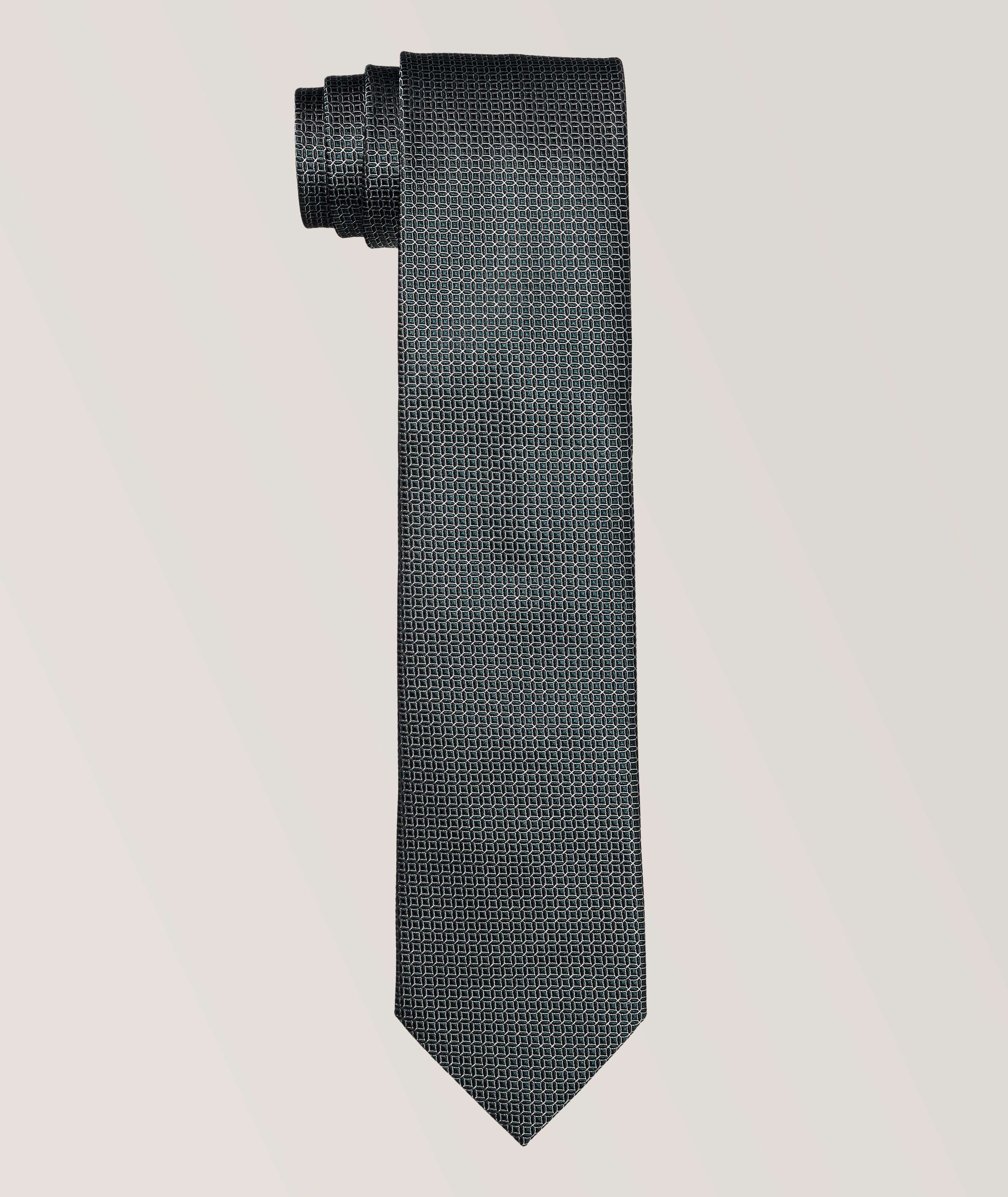Textured Micro Grenadine Silk Tie image 0