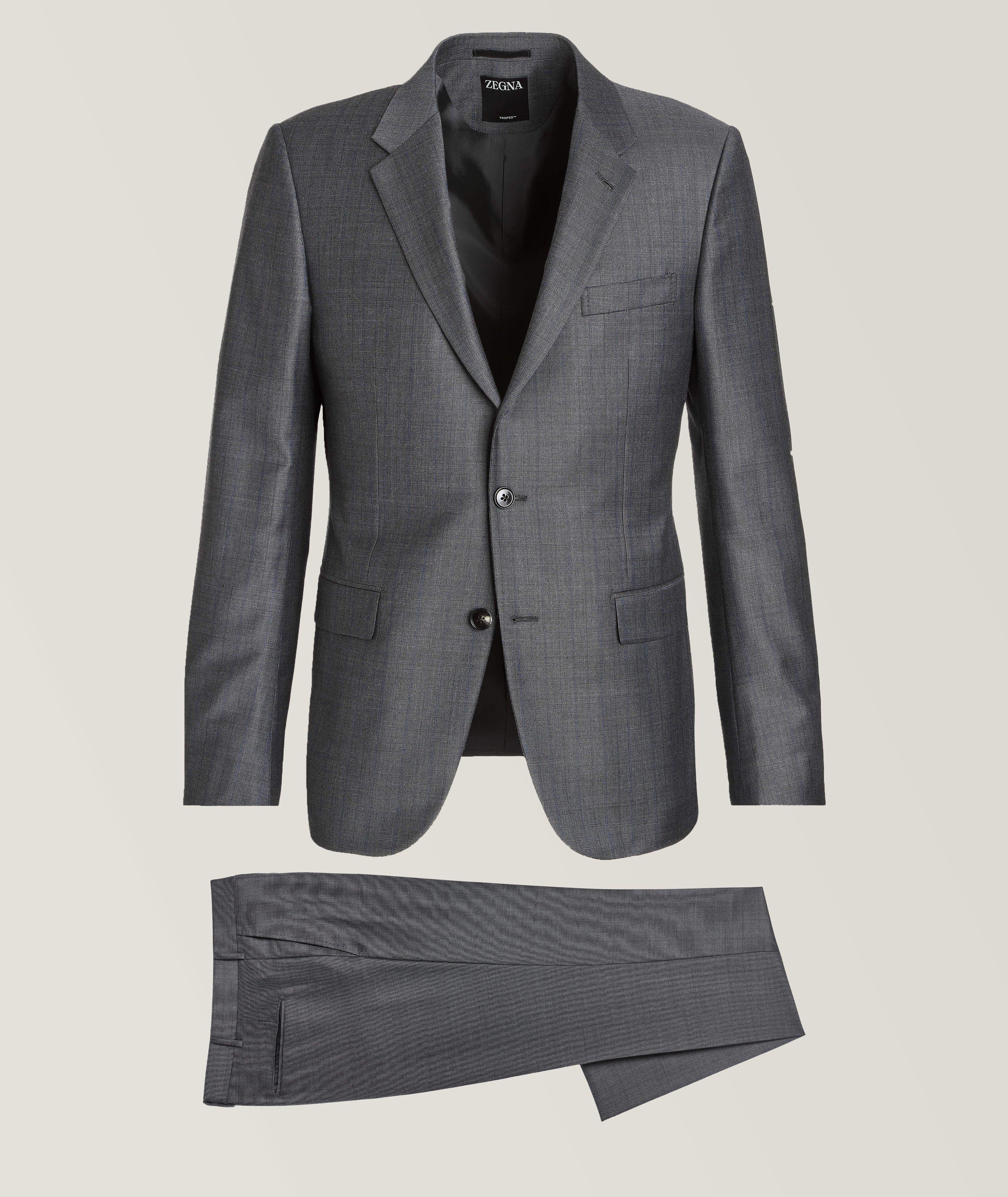 Slim-Fit Trofeo Wool Soft Striped Suit image 0