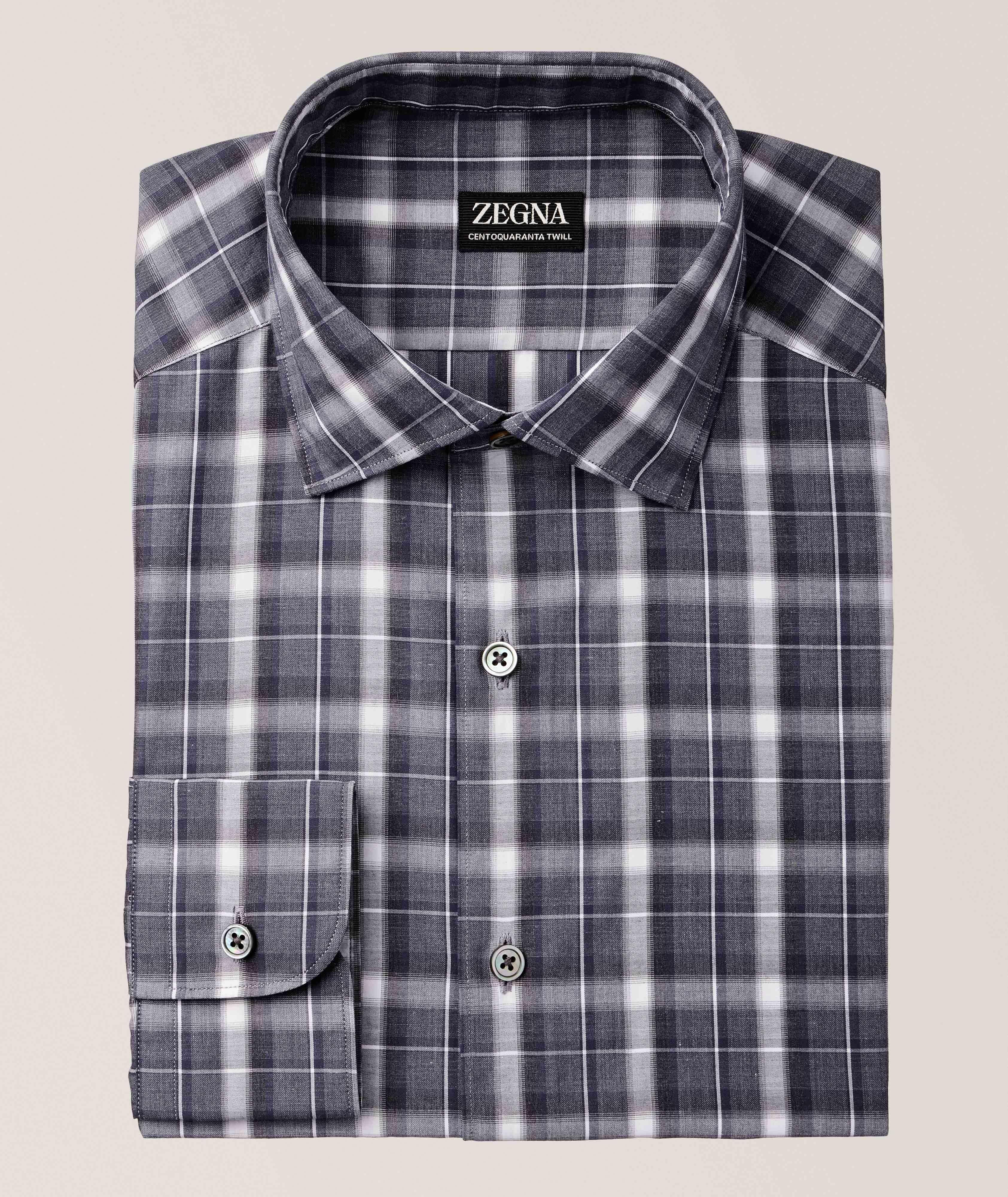 Plaid Centoquaranta Twill Sport Shirt image 0