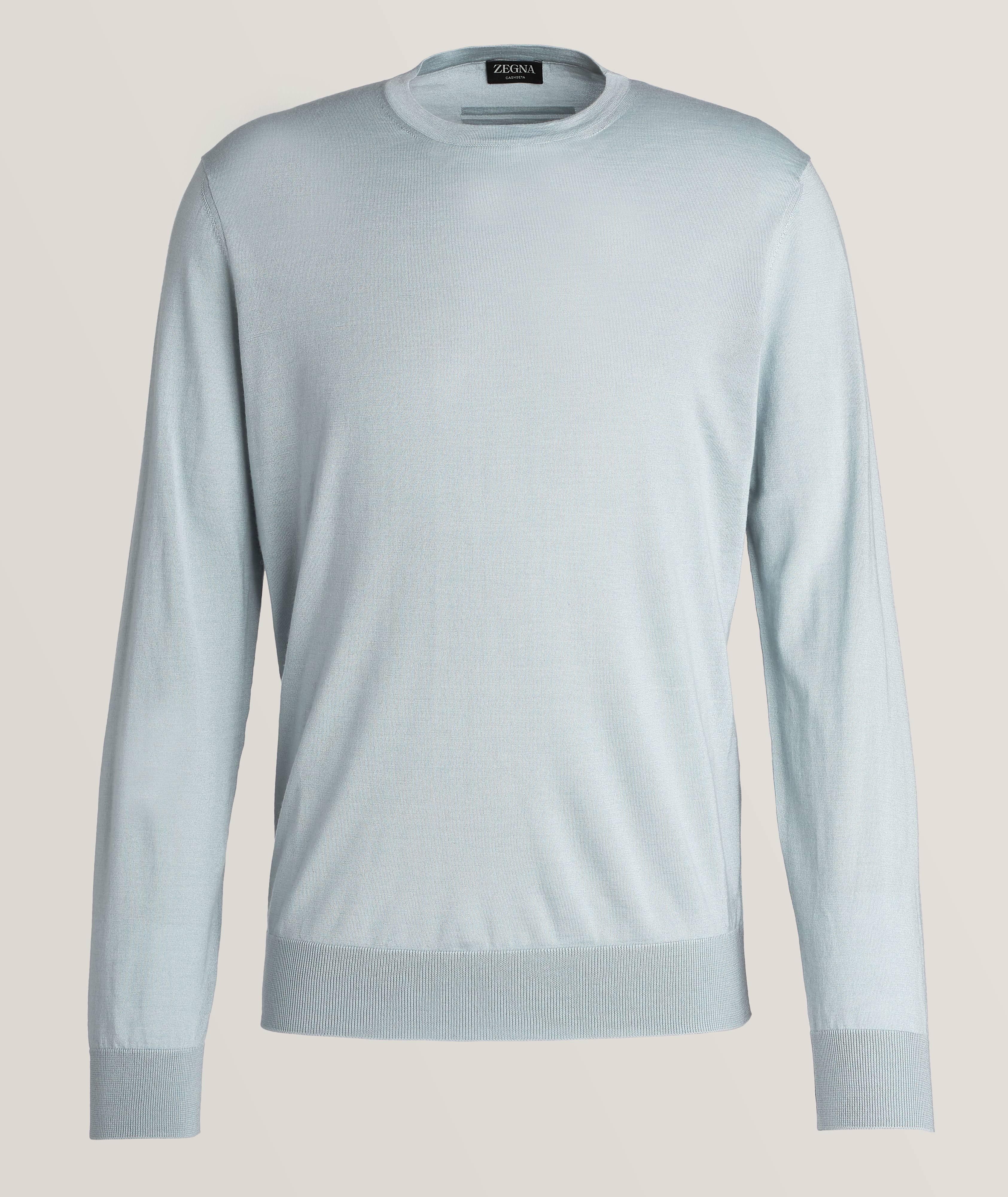 Cashseta Light Knit Cashmere-Silk Sweater image 0