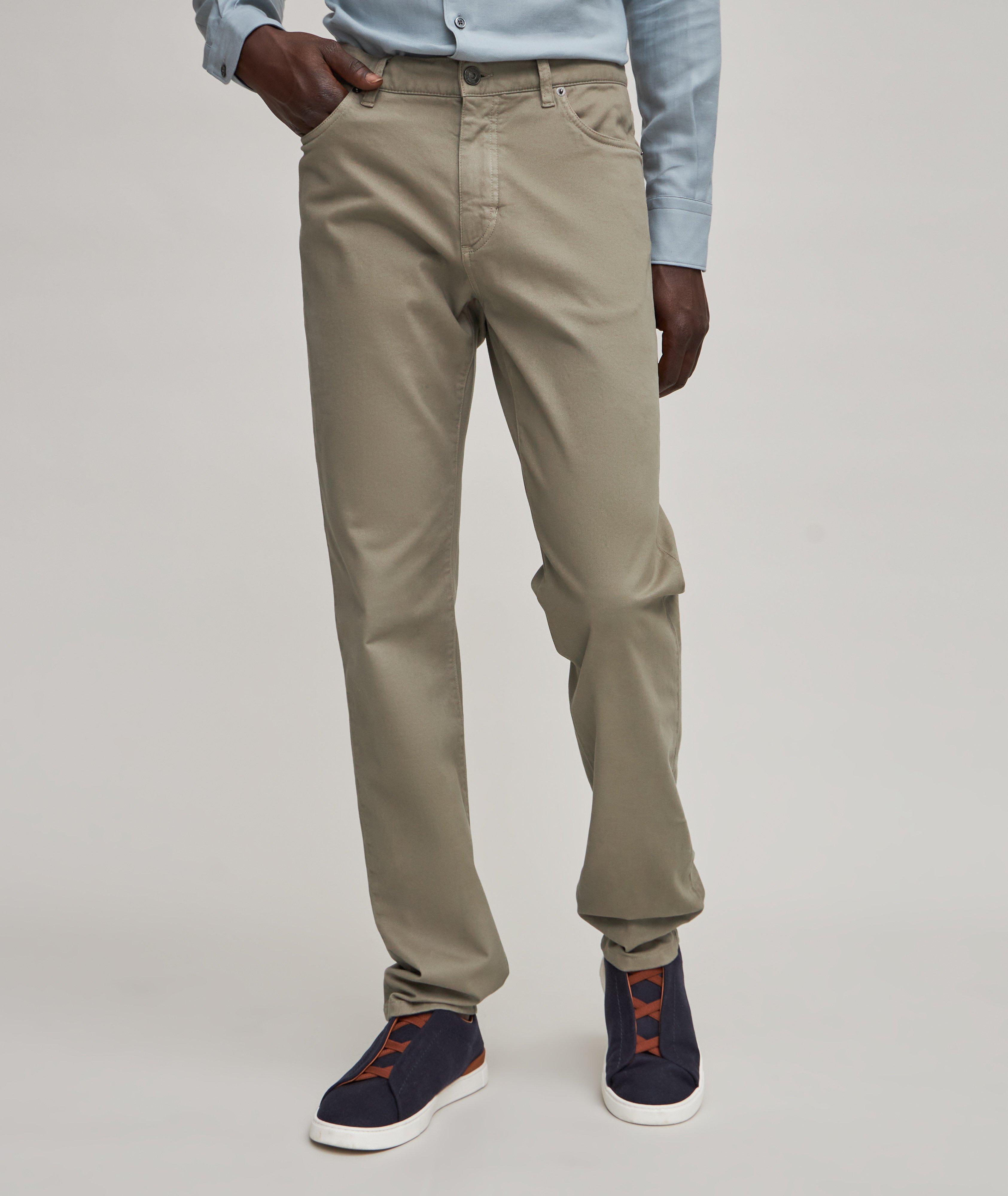 Stretch-Cotton Gabardine City Jeans image 1