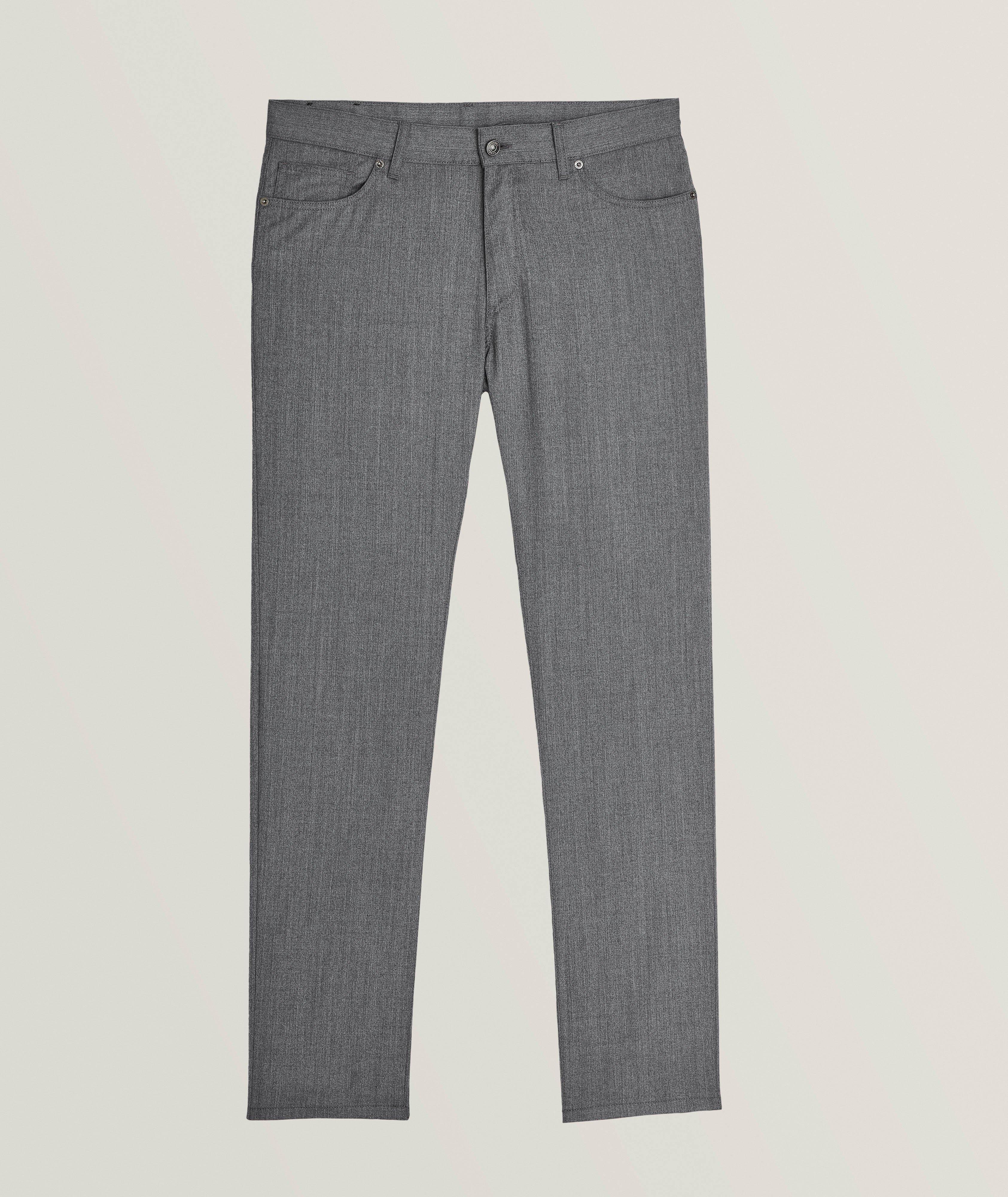 Zegna Pantalon en flanelle de laine