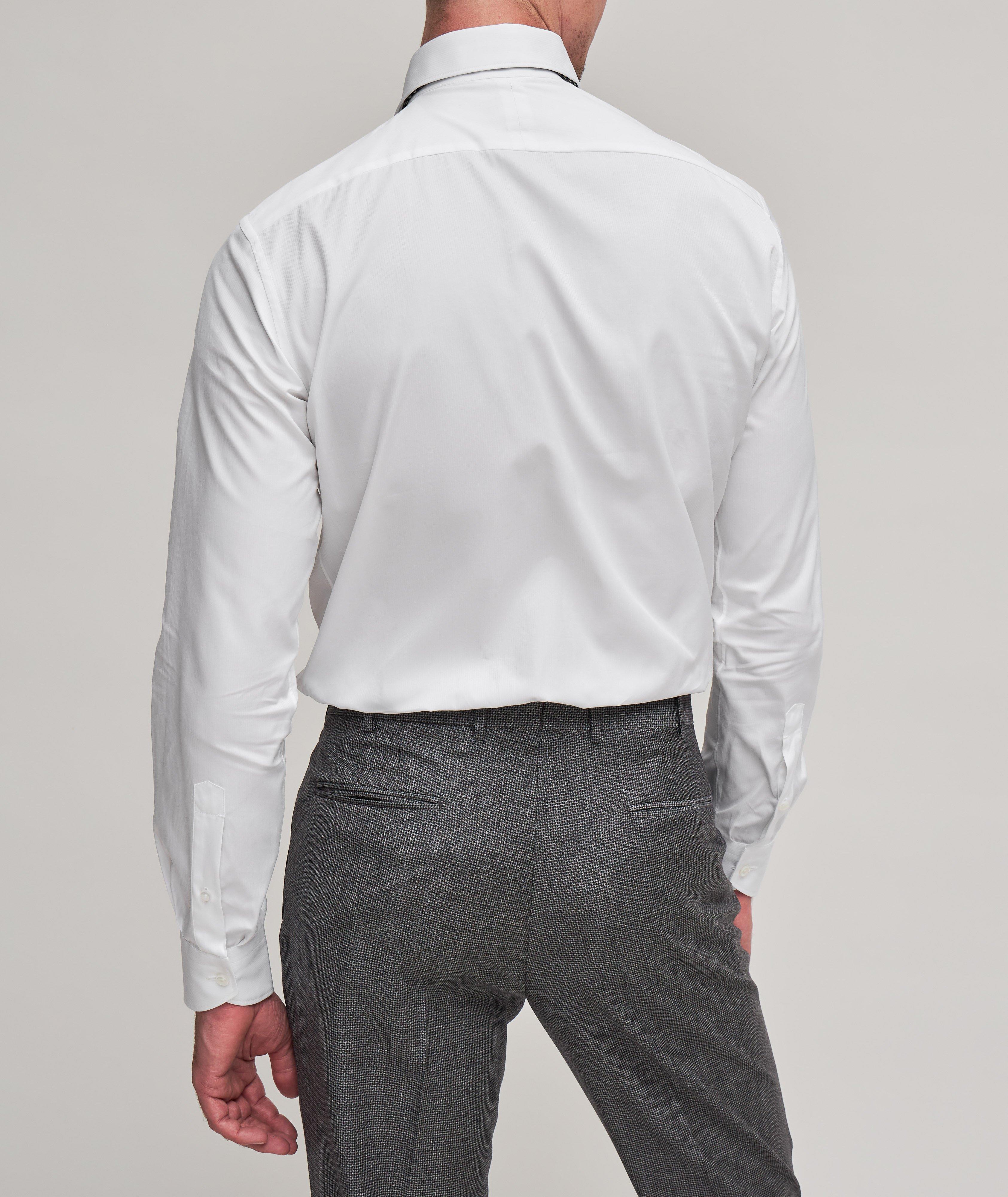 Chemise habillée en coton Centoventimila à fines rayures image 2