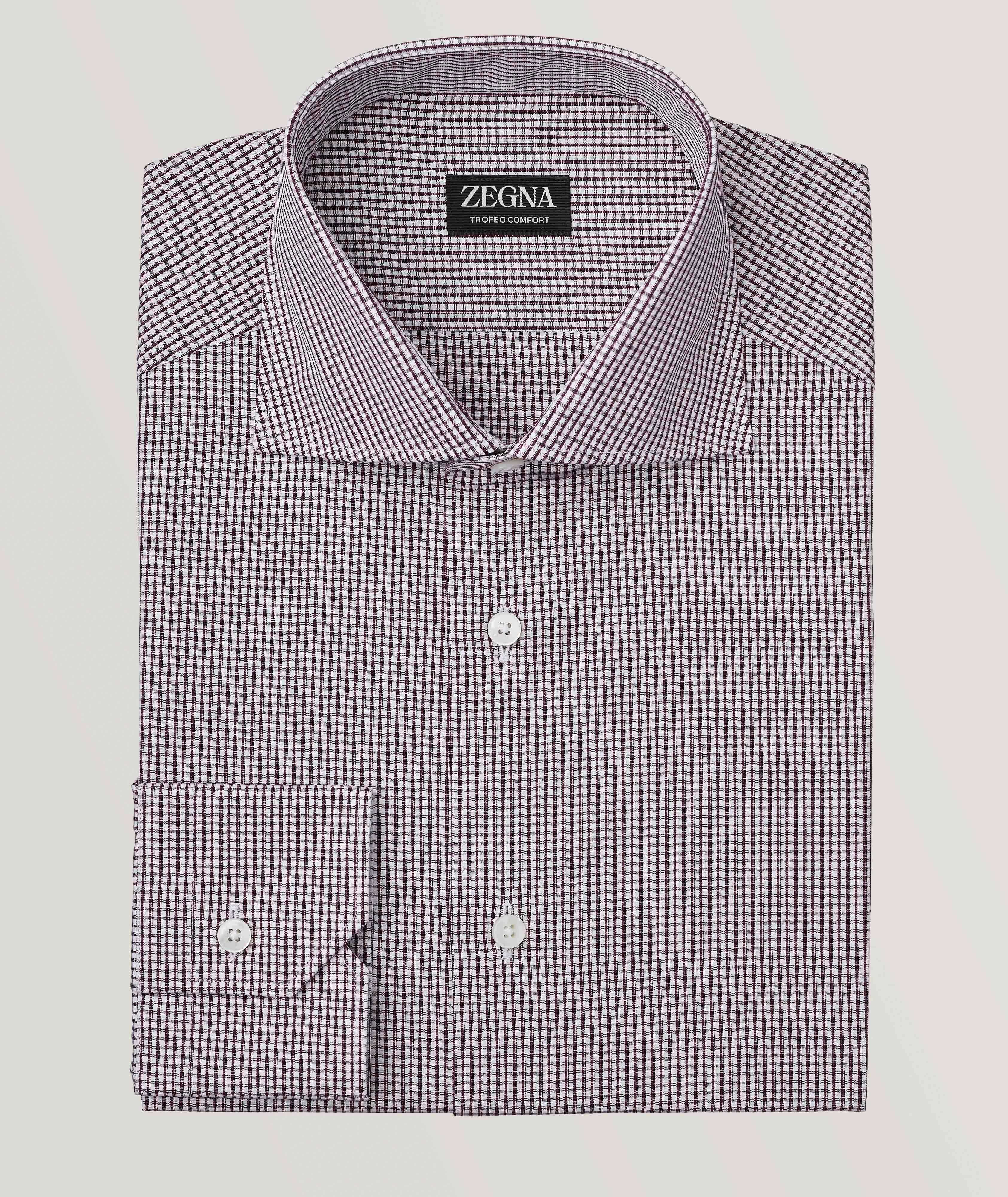 Chemise habillée en coton Trofeo à motif quadrillé image 0