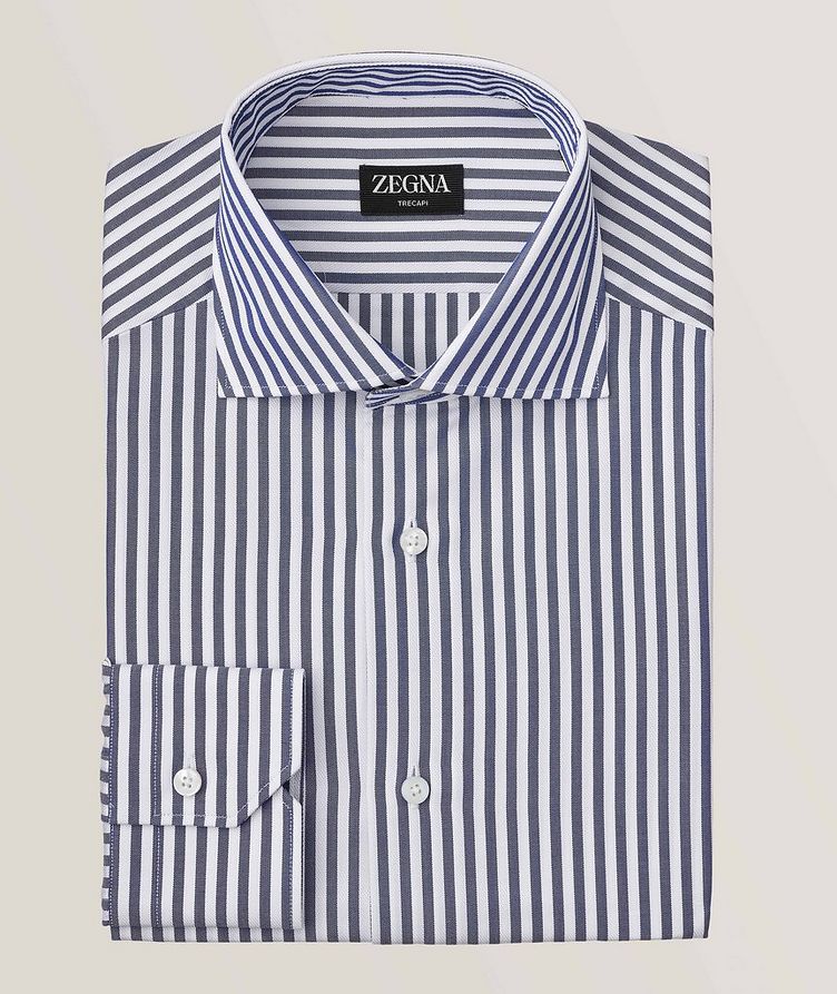 Sartorial Striped Trecapi Cotton Dress Shirt image 0