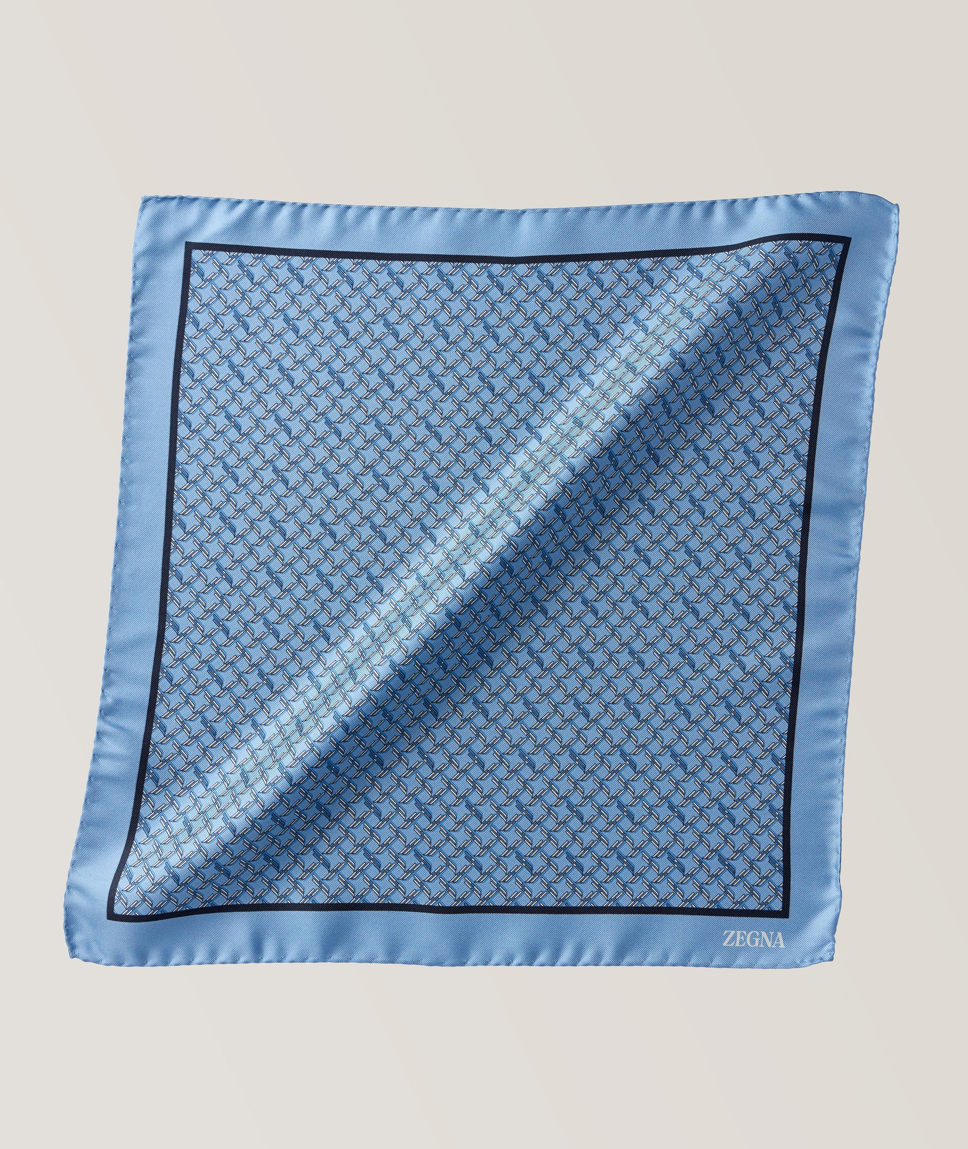 Quadri Colorati Linear Silk Pocket Square image 0