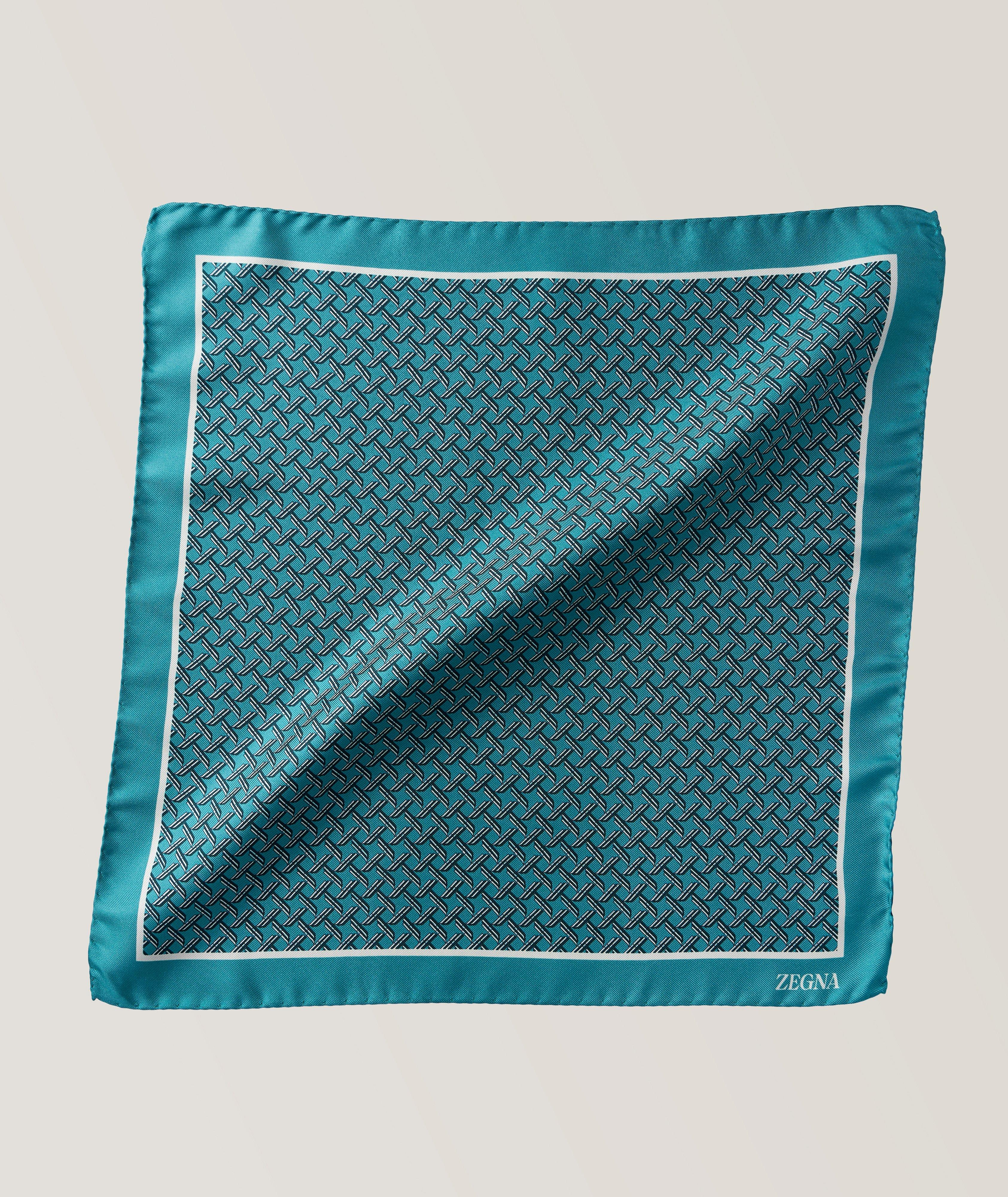 Quadri Colorati Linear Silk Pocket Square image 0