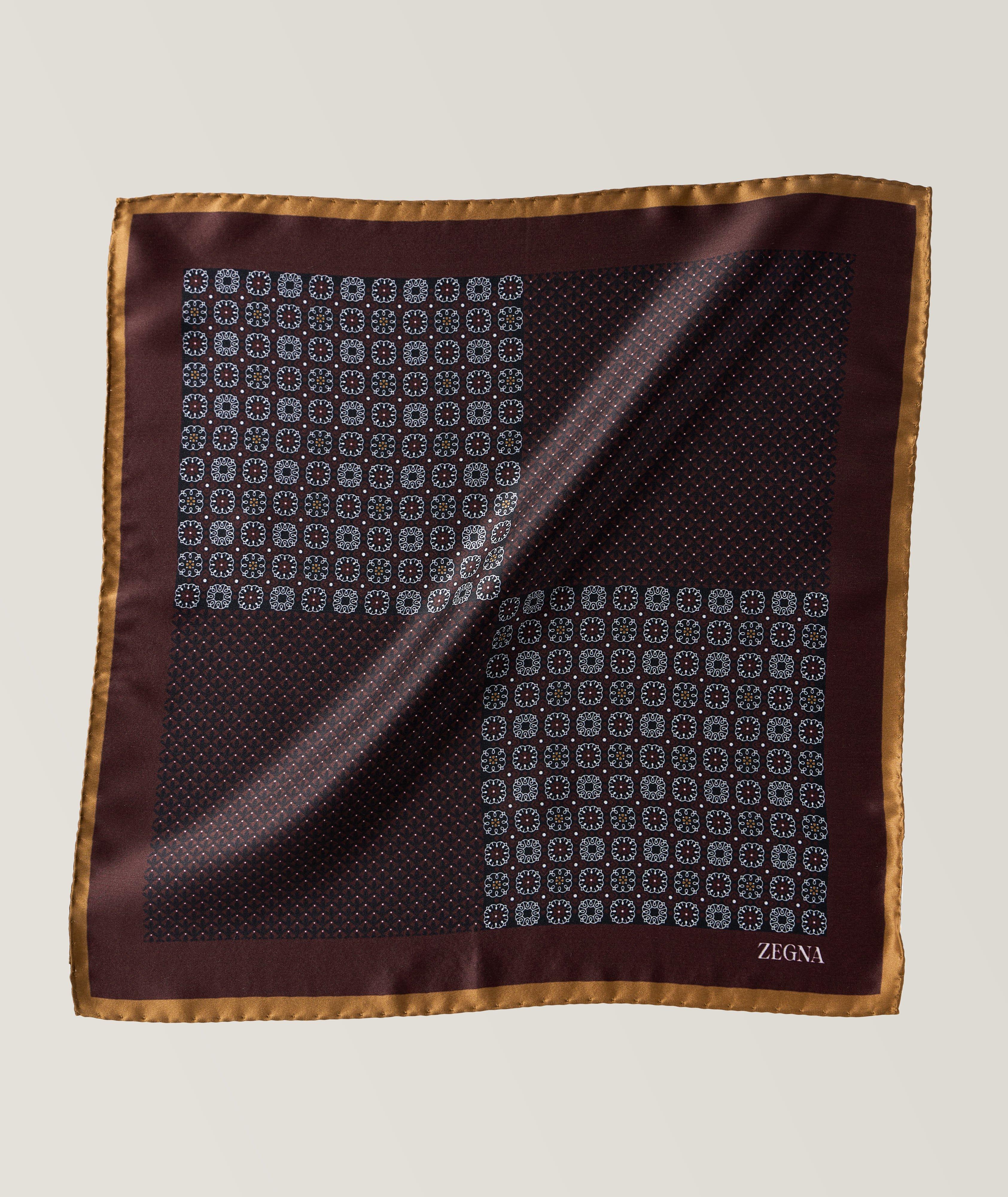 CENTO FILI Woven Silk Pocket Square image 0