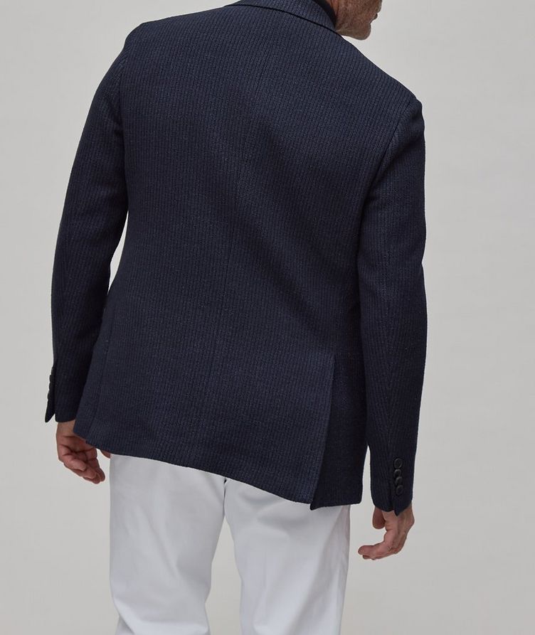 Ribbed Fleece-Wool Blend Sport Jacket  image 2