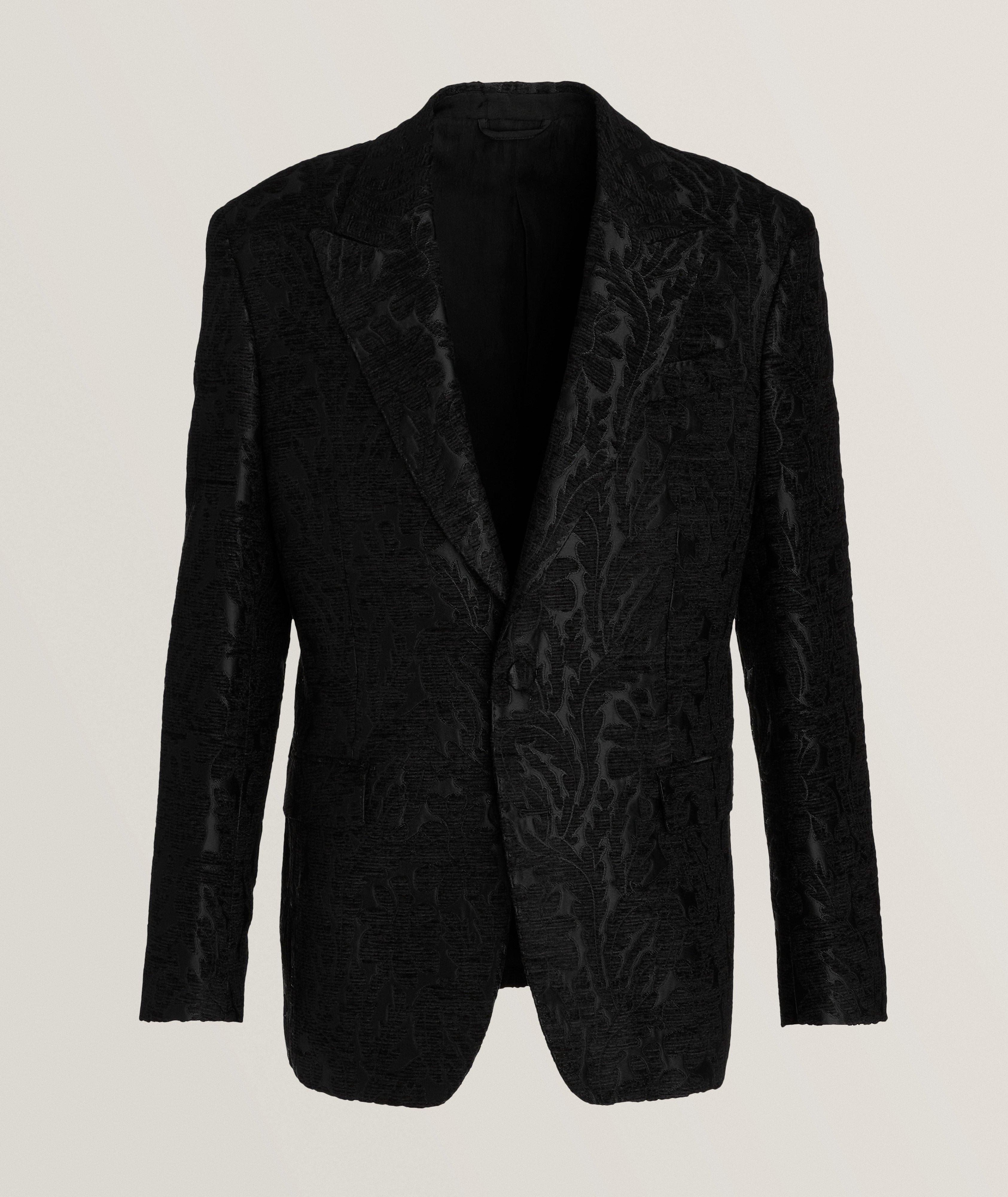 Floral Jacquard Stitched Evening Jacket image 0