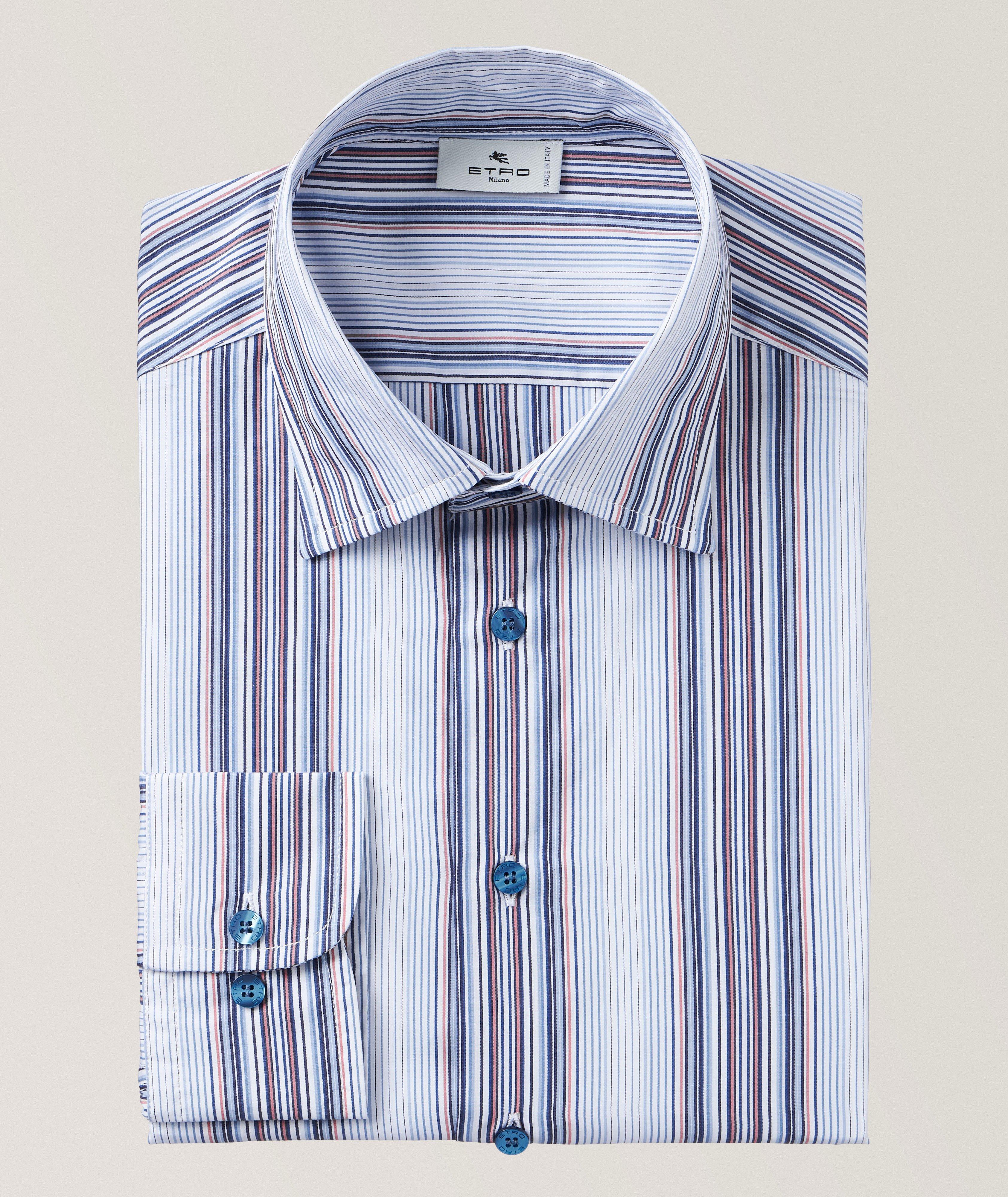 Gradient Striped Cotton Sport Shirt image 0