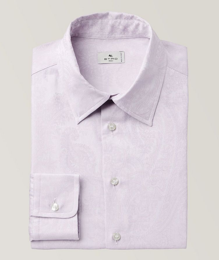 Slim-Fit Tonal Paisley Cotton Sport Shirt image 0