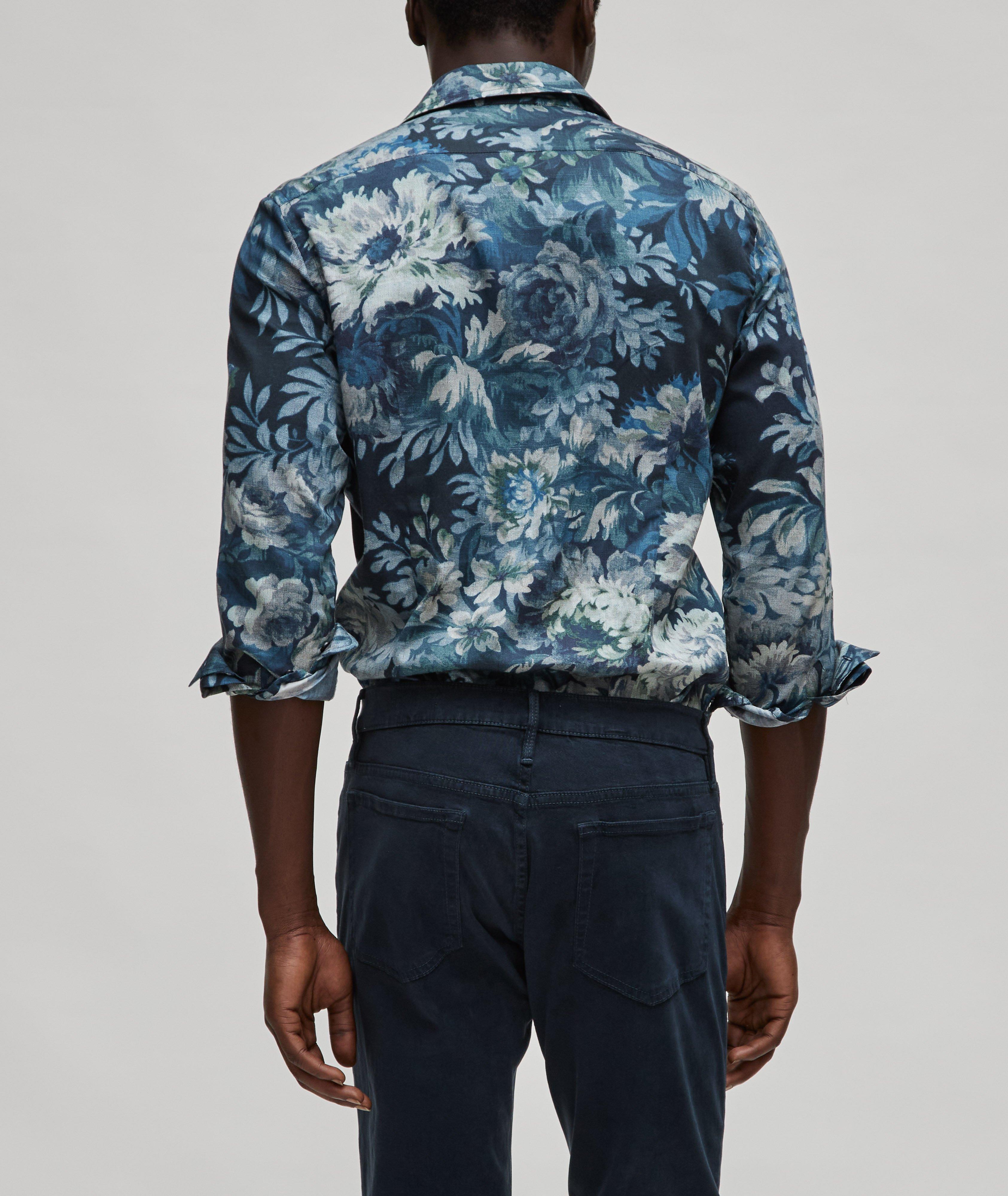 Chemise décontractée en coton à motif floral image 2