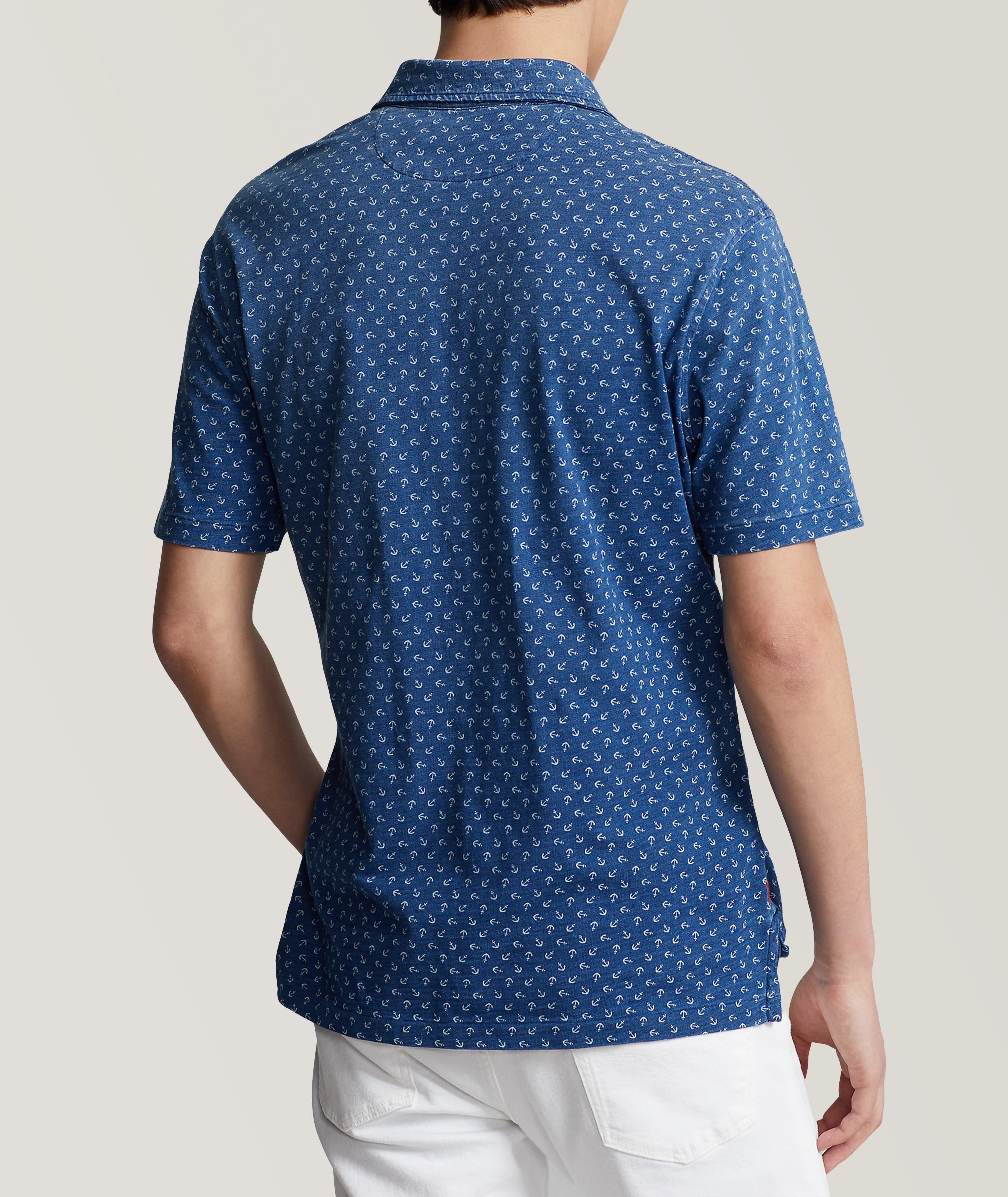 Anchor Pattern Jersey Cotton Polo image 2