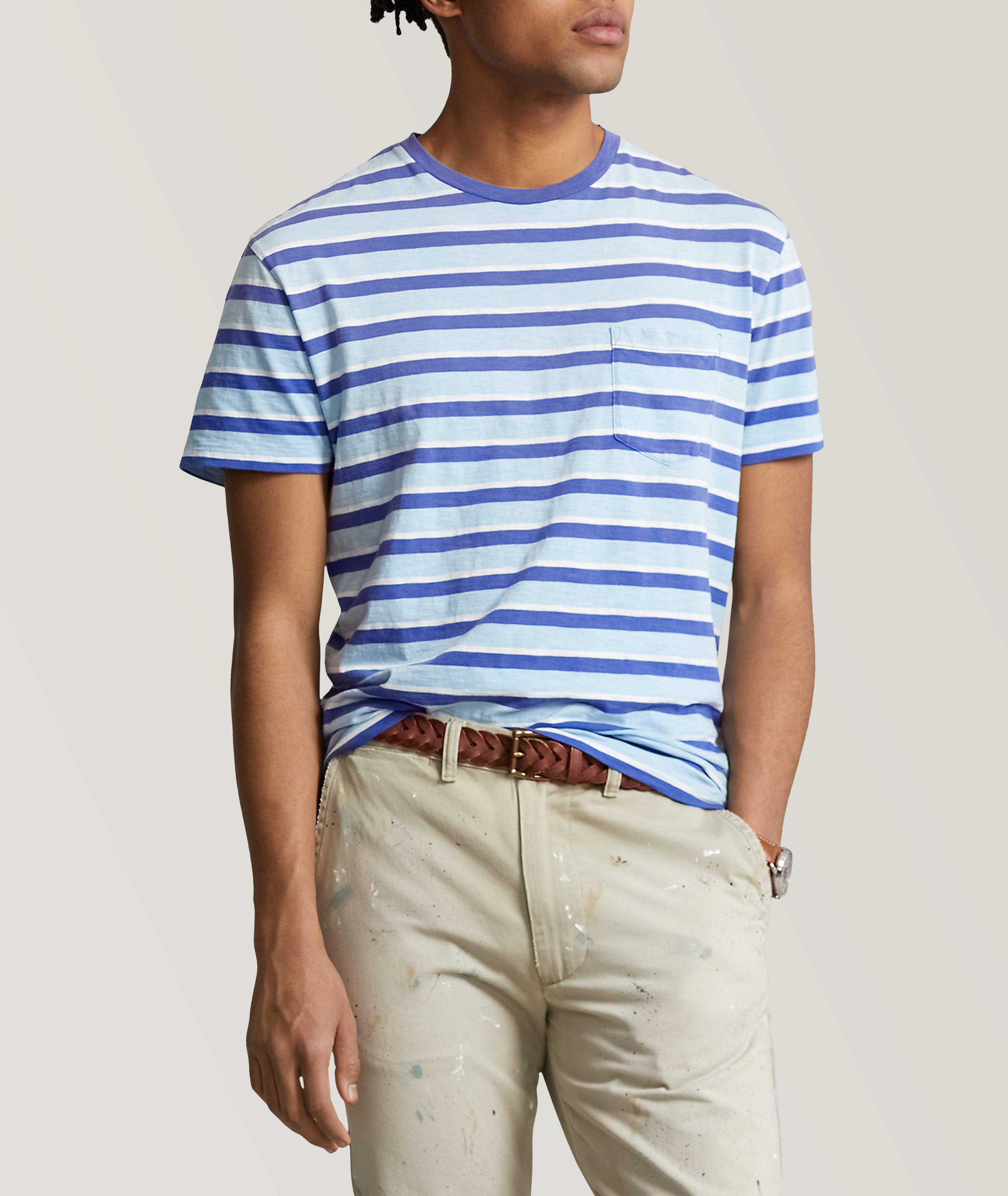 Striped Pattern Jersey Cotton T-Shirt image 1