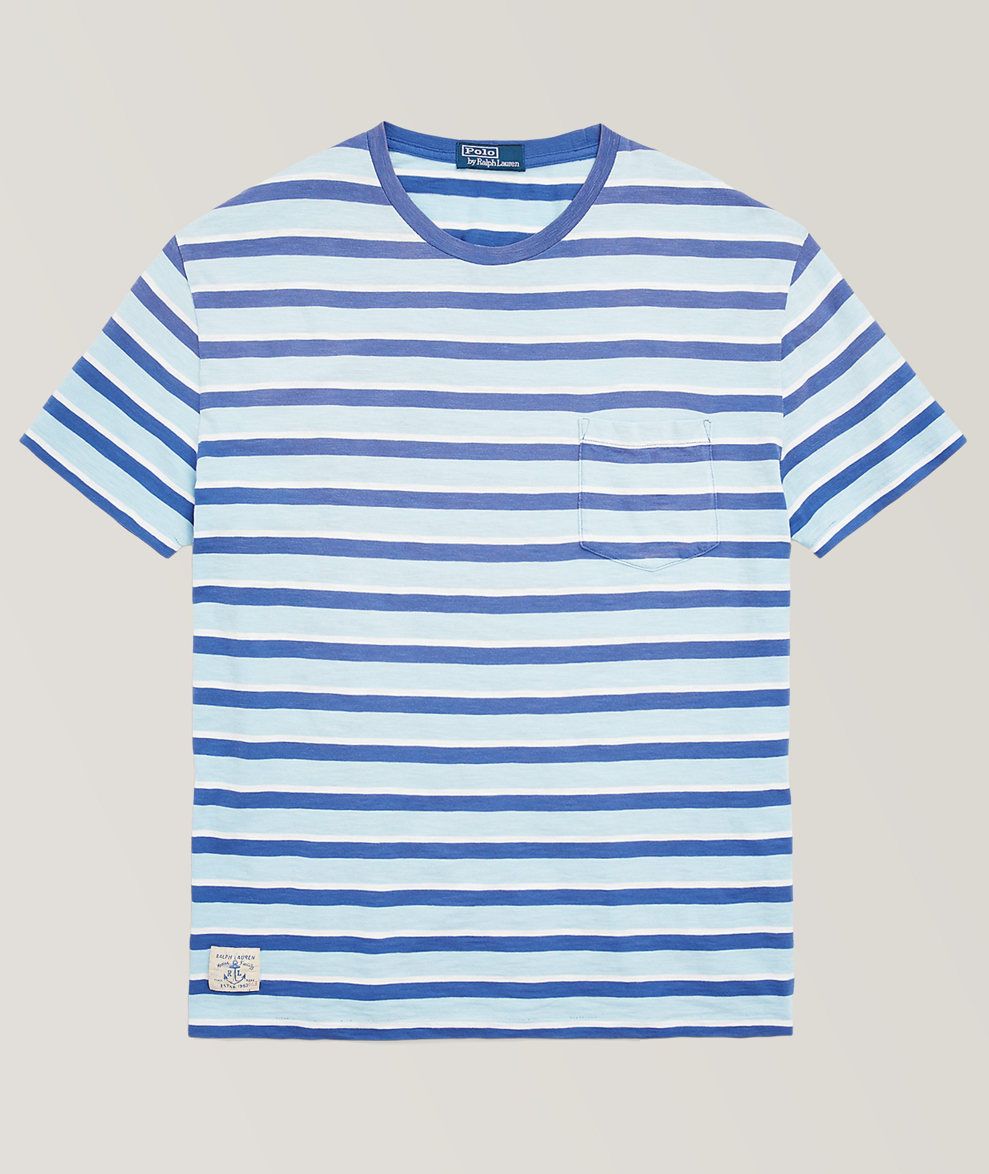 Striped Pattern Jersey Cotton T-Shirt image 0