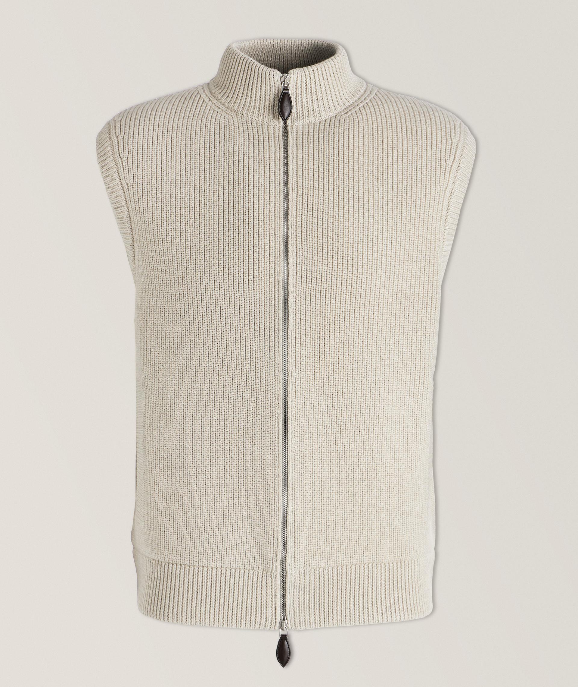 Veste en tricot à côtes perlées image 0