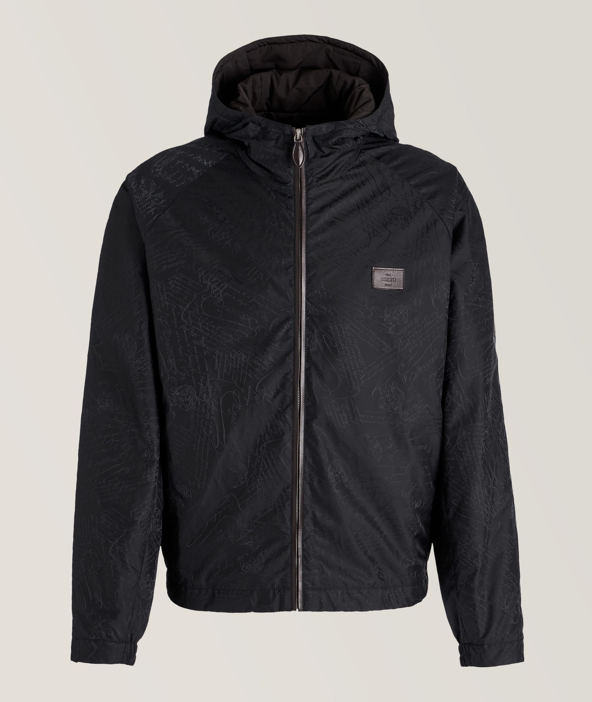 Blouson à capuchon et à motif Scritto image 0
