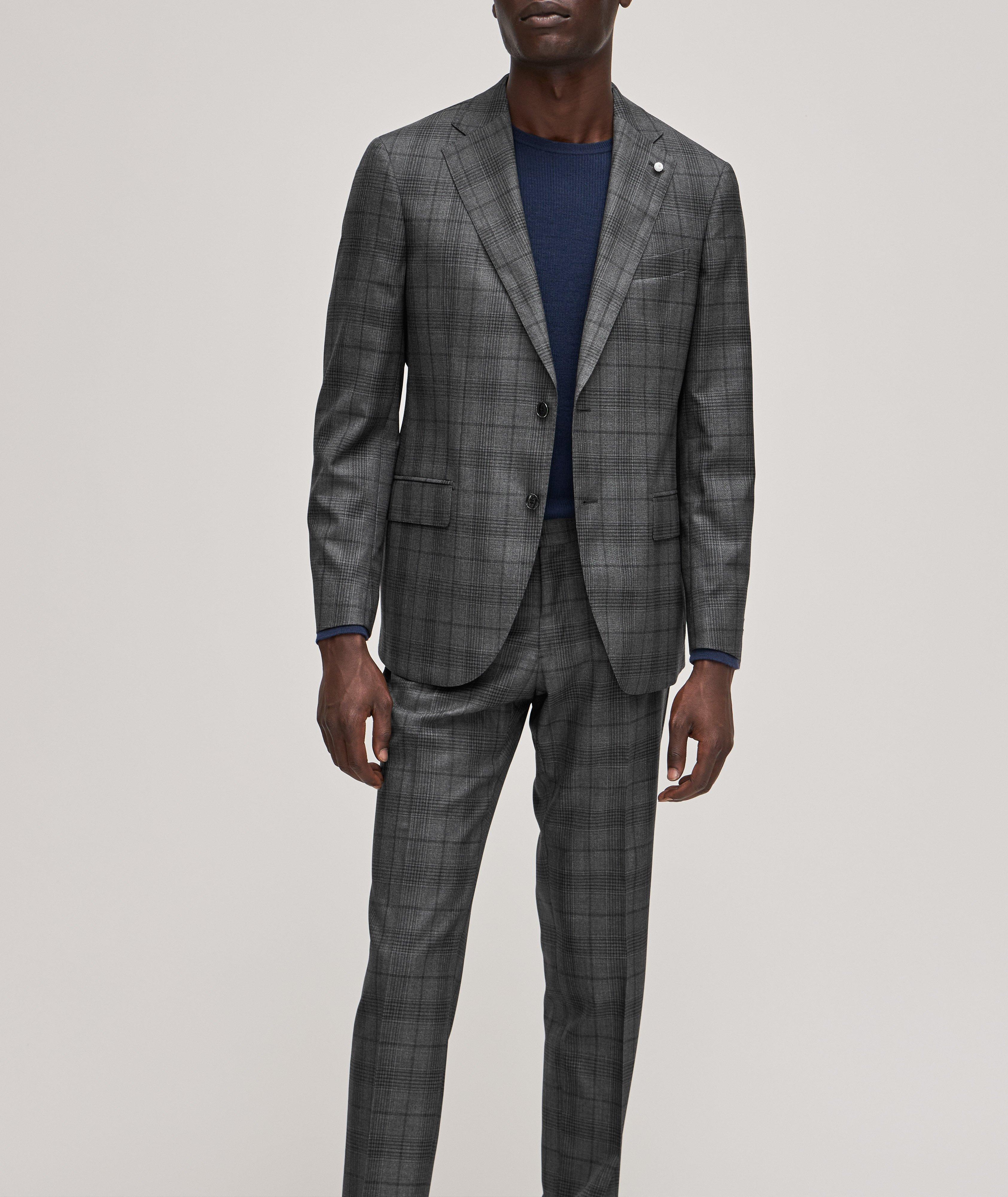 Tonal Plaid Virgin Wool Suit image 1