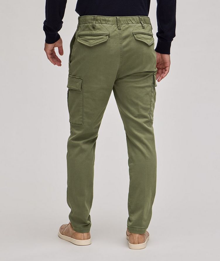 Pantalon cargo en coton extensible image 3