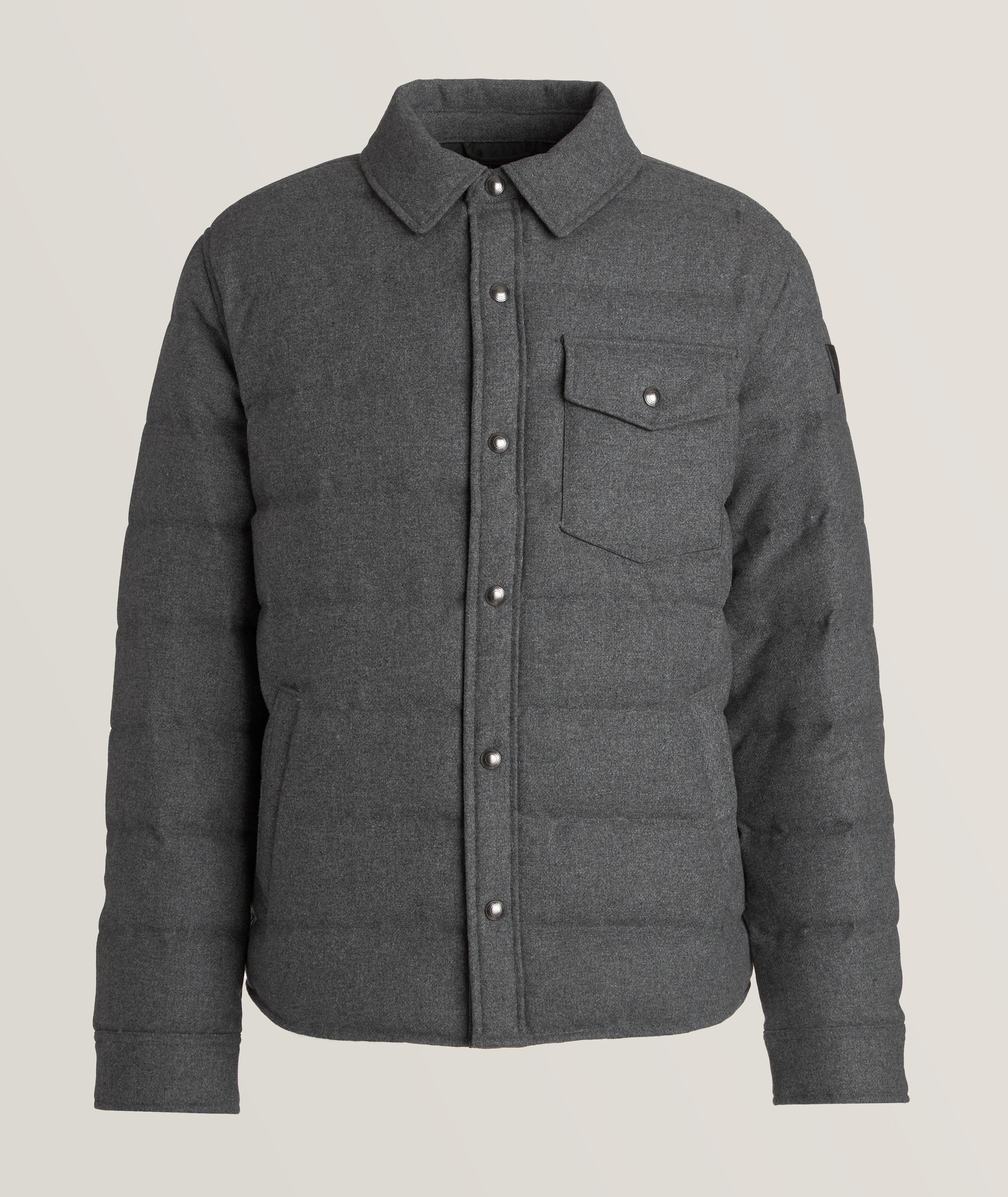 Polo Ralph Lauren Classics Wool-Blend Quilted Jacket in Grey | Men's Size Medium
