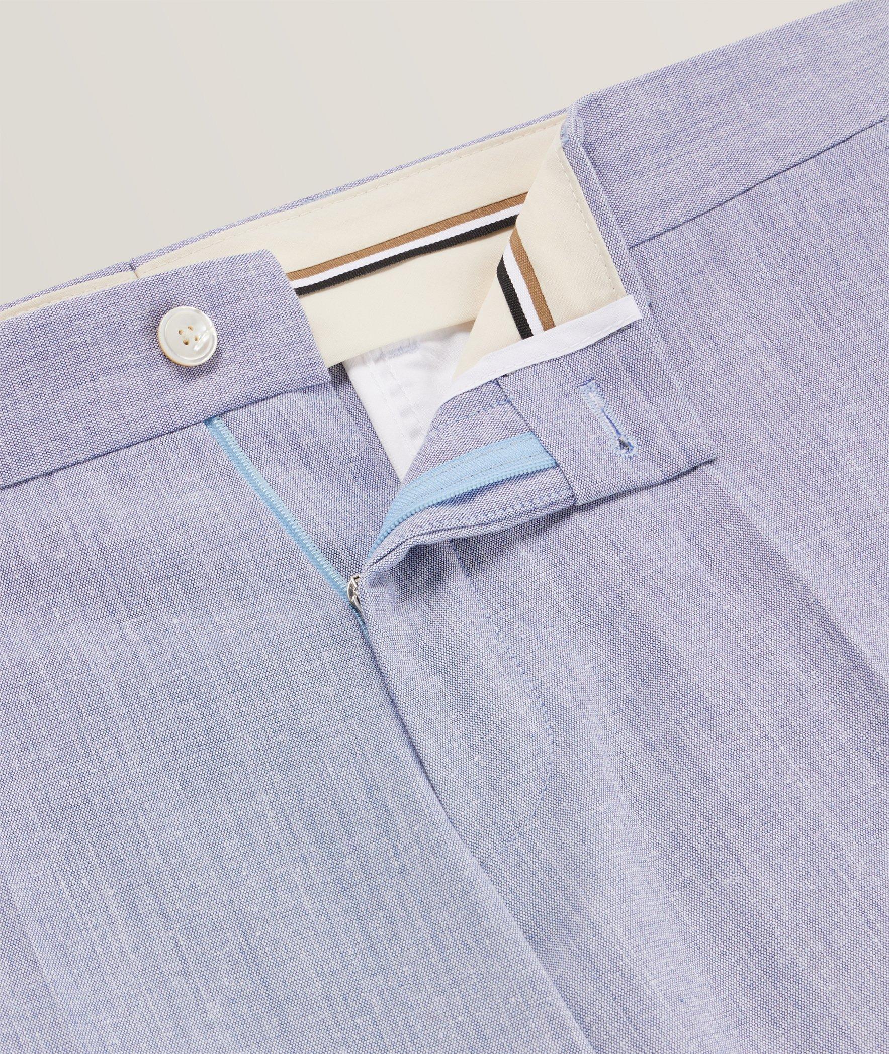 Pantalon de soirée en mélange de coton à petit motif image 1