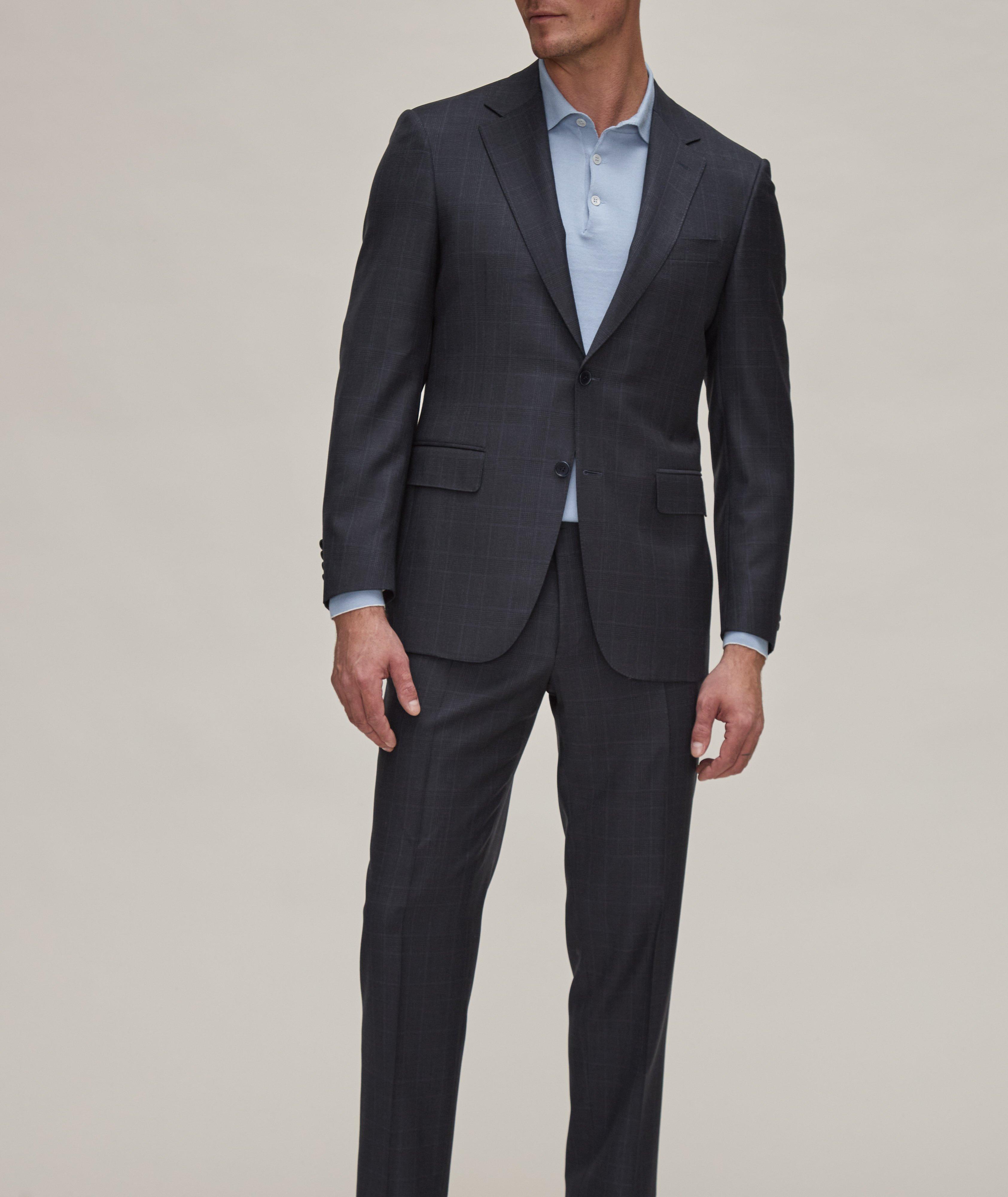 Contemporary Line Glen Check Wool Suit image 1
