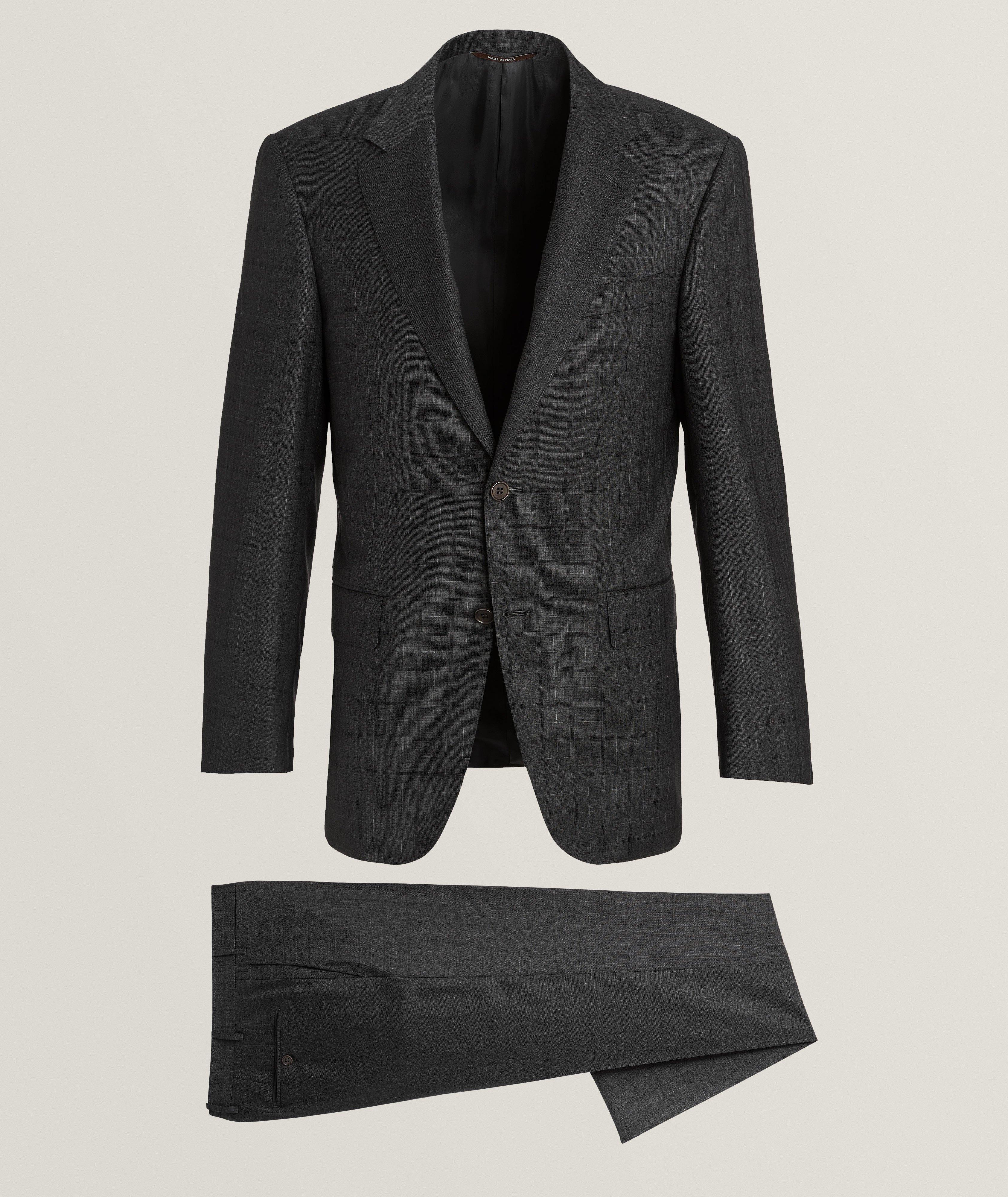 Contemporary Line Check Wool Suit image 0