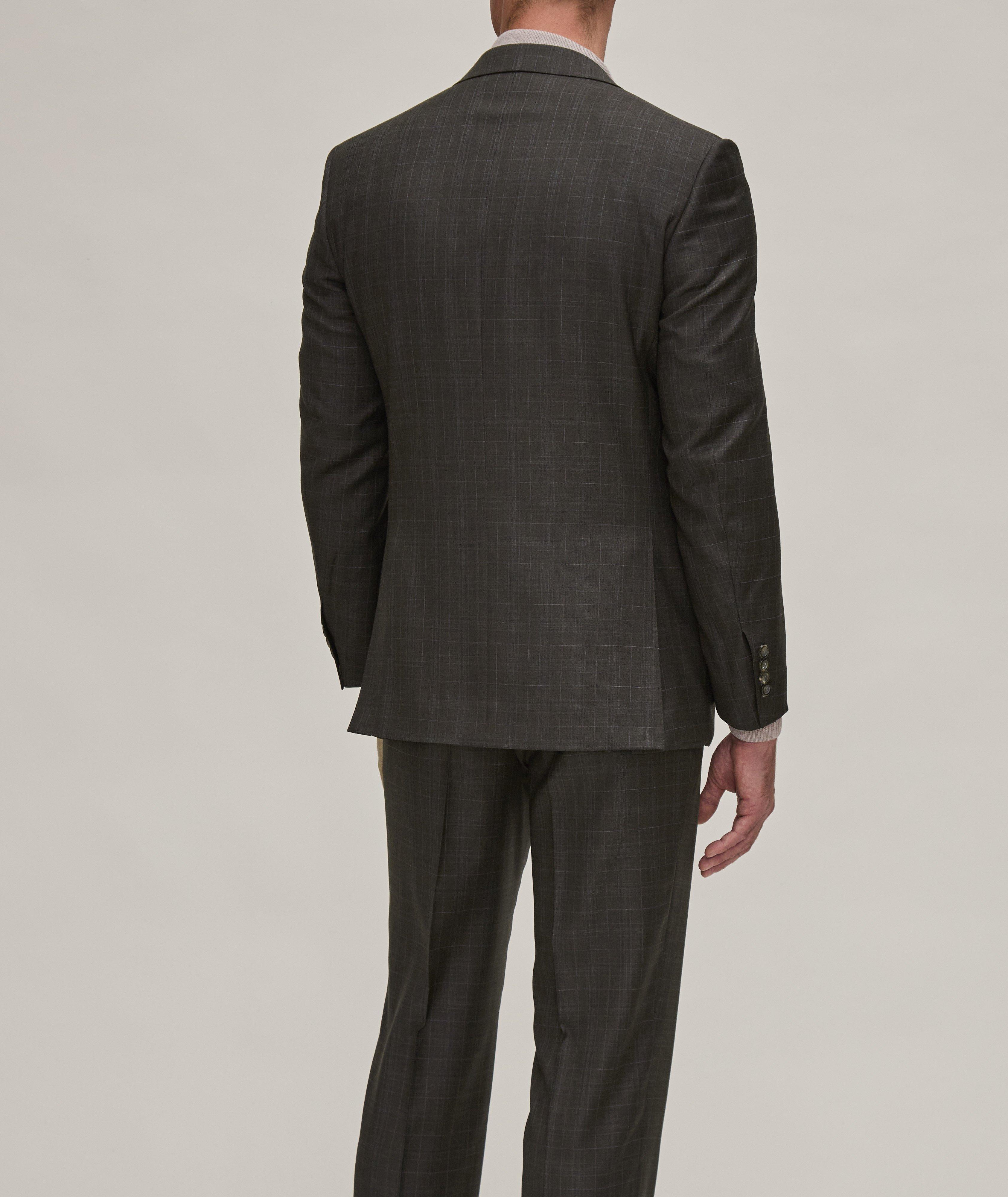 Contemporary Line Windowpane Wool Suit image 2