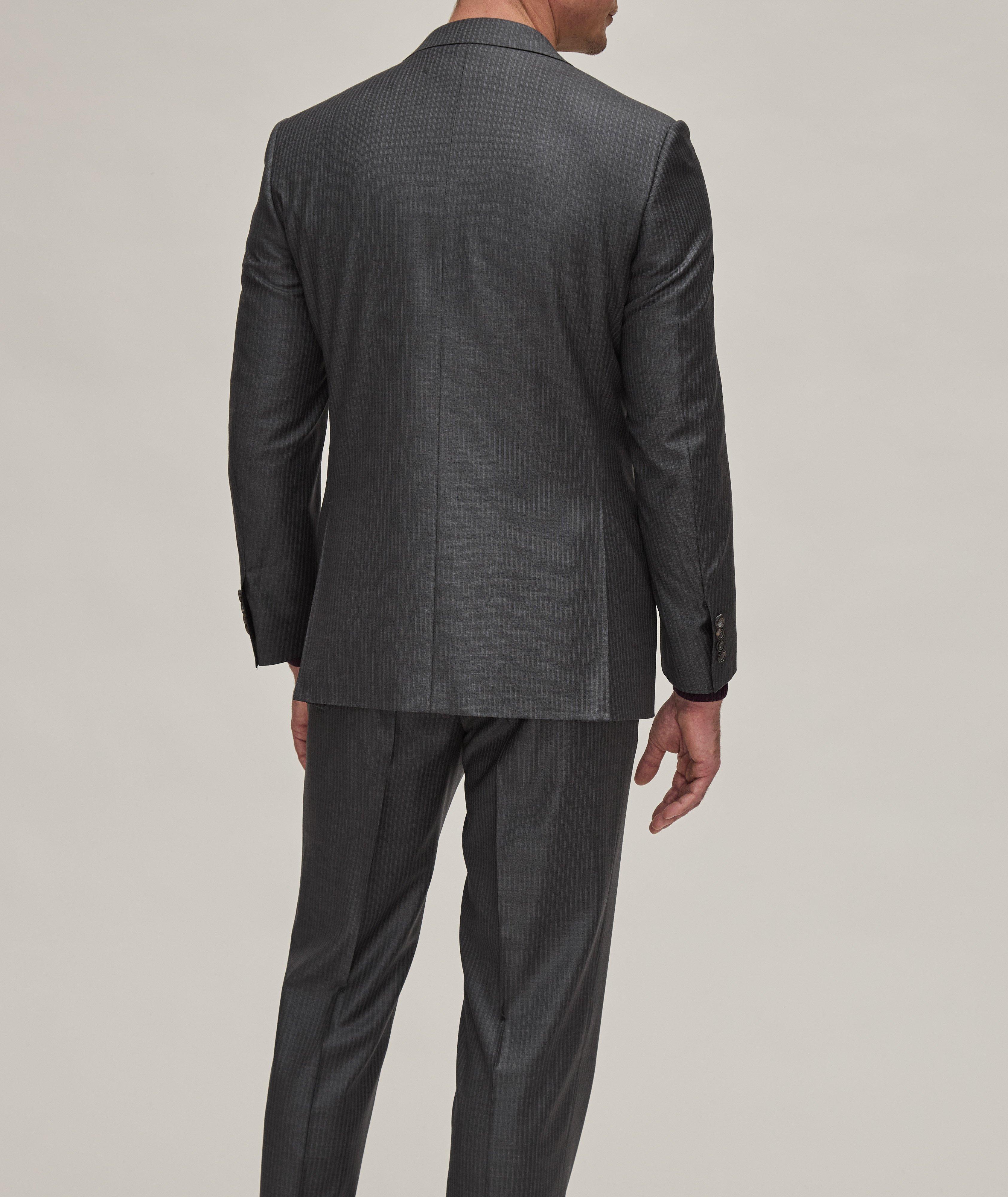 Contemporary Line Pinstripe Wool Suit image 2