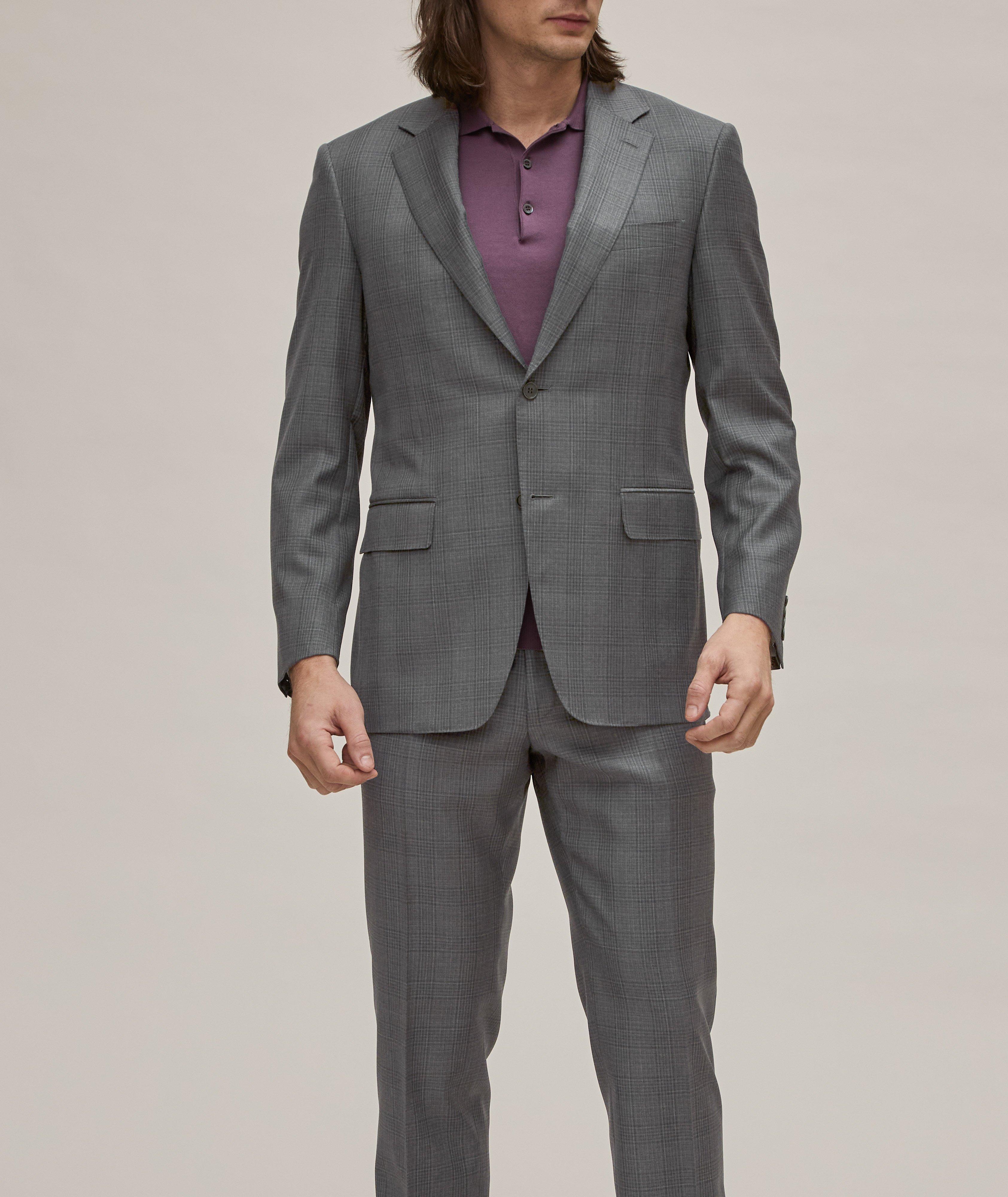 Tonal Glen Check Wool Suit image 1