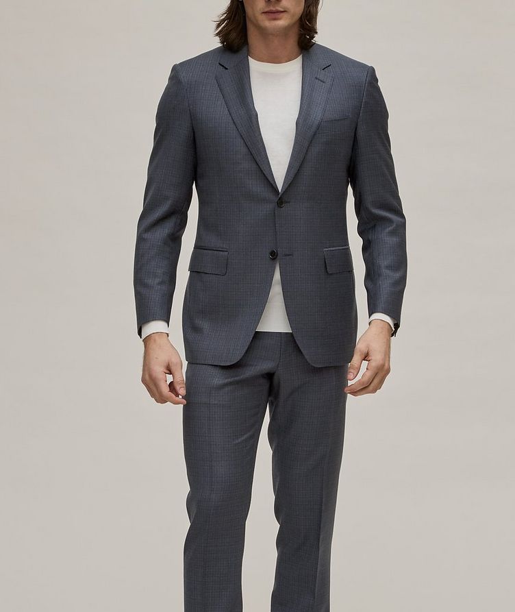 Tonal Micro-Check Wool Suit image 1