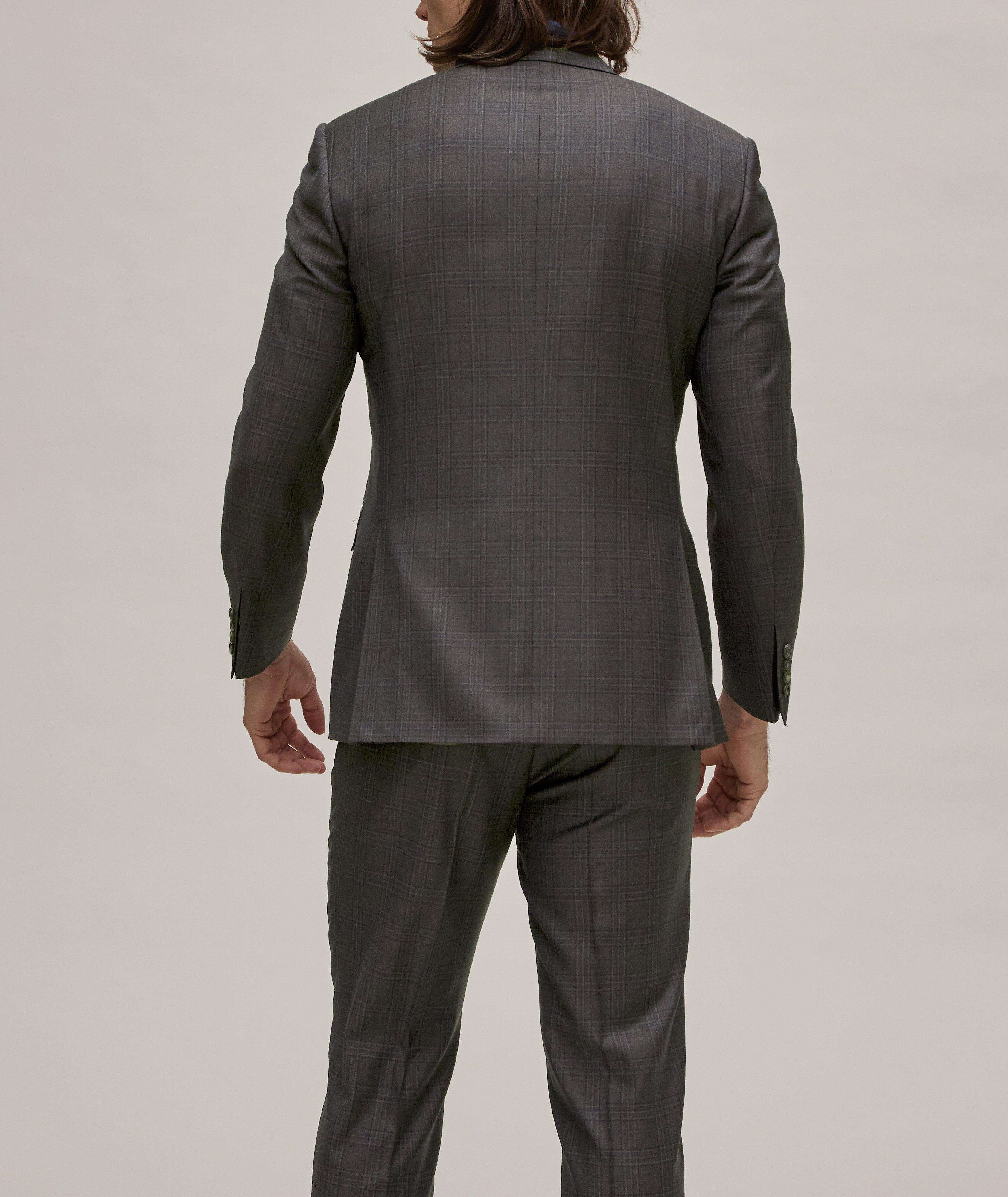 Tonal Windowpane Wool Suit image 2