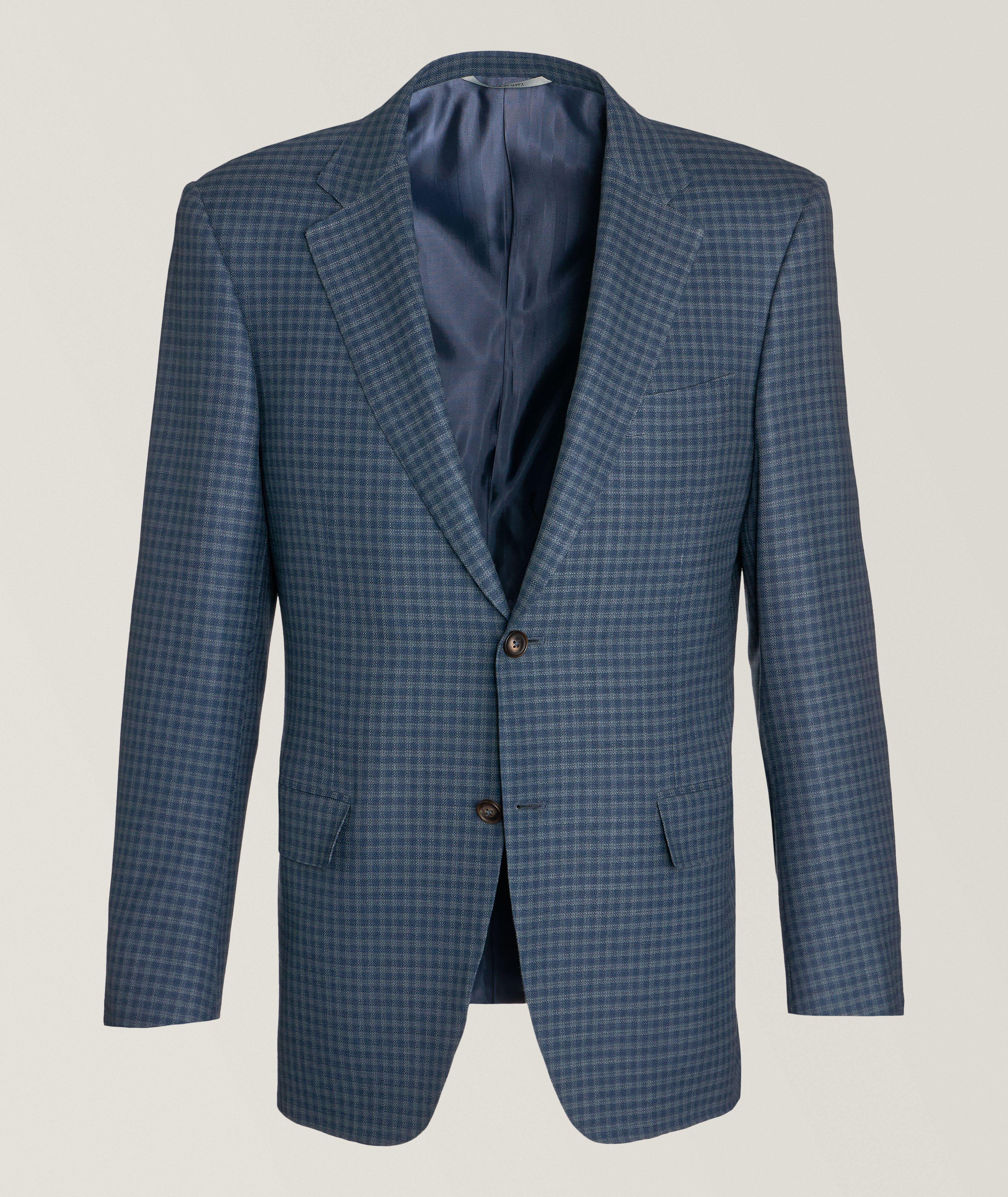 Checked Super 150s Natural Comfort Wool Sport Jacket image 0