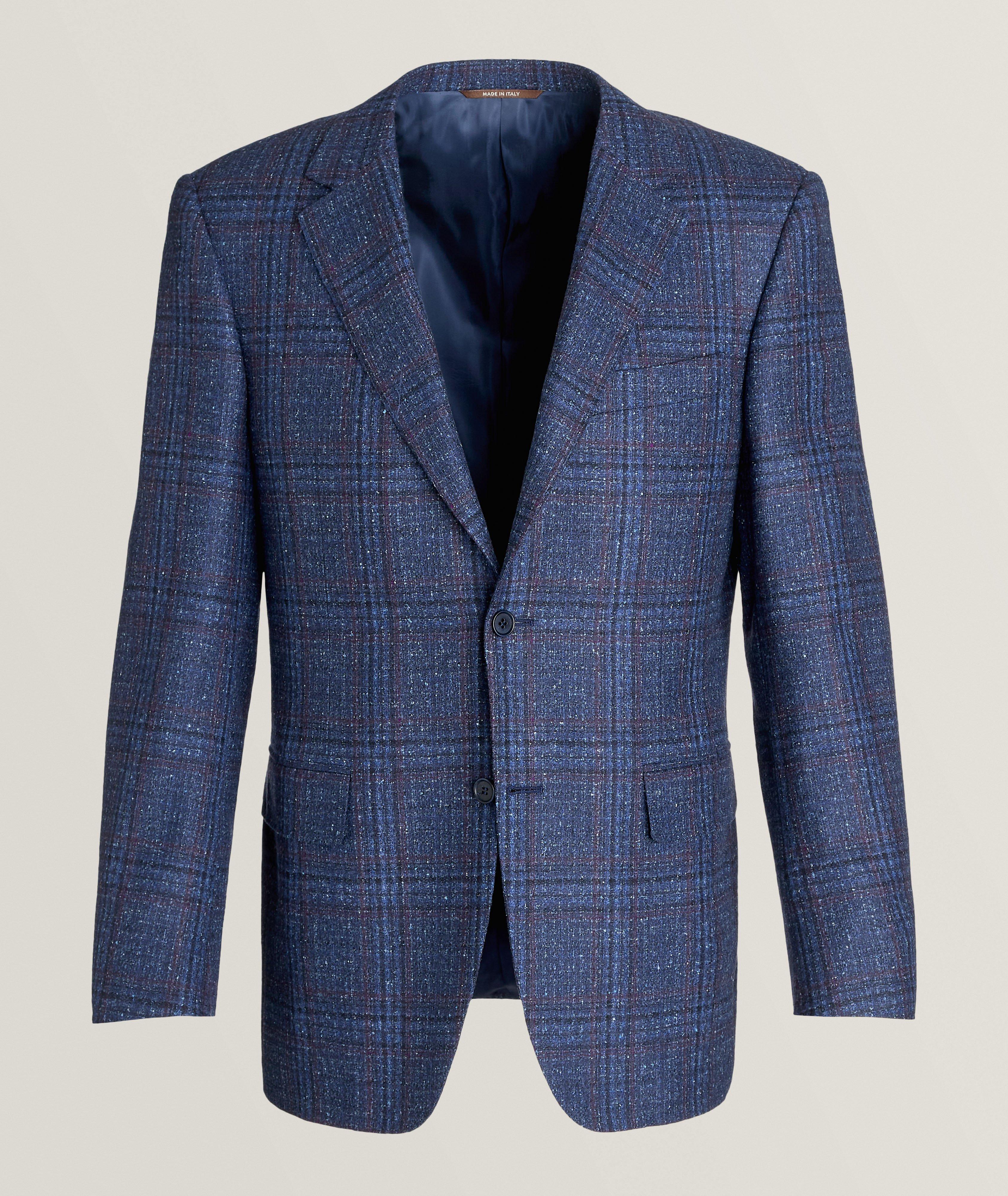 Windowpane Wool-Blend Sport Jacket image 0