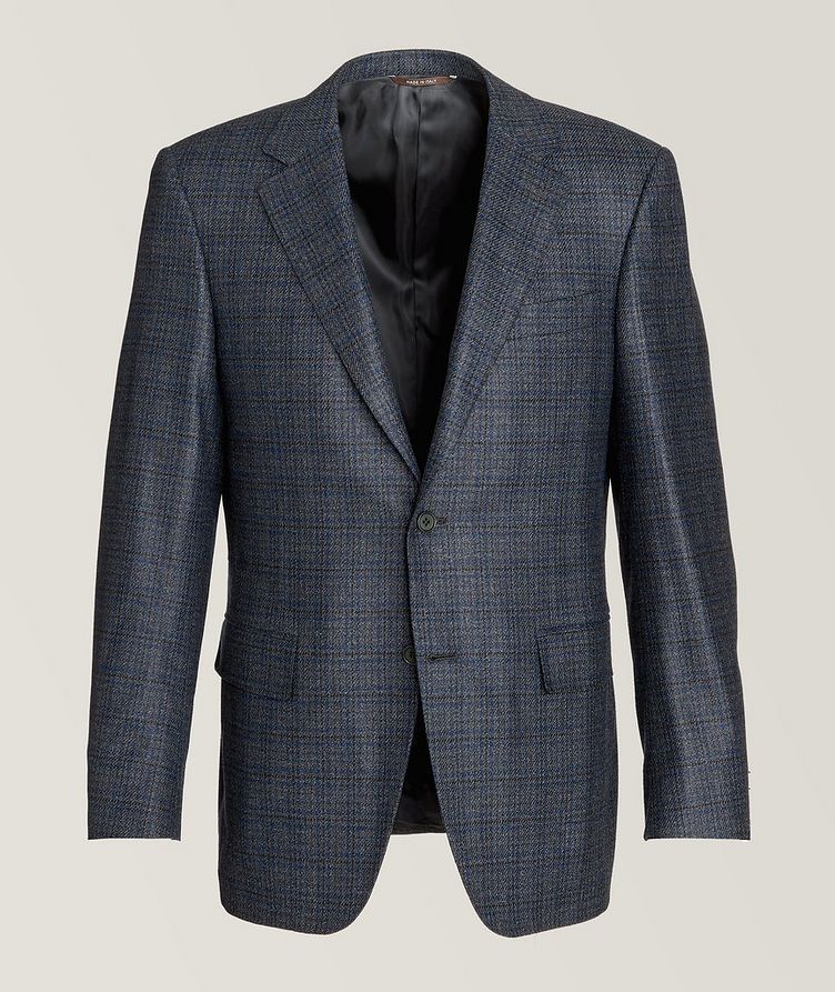Checked Wool-Silk Sport Jacket image 0