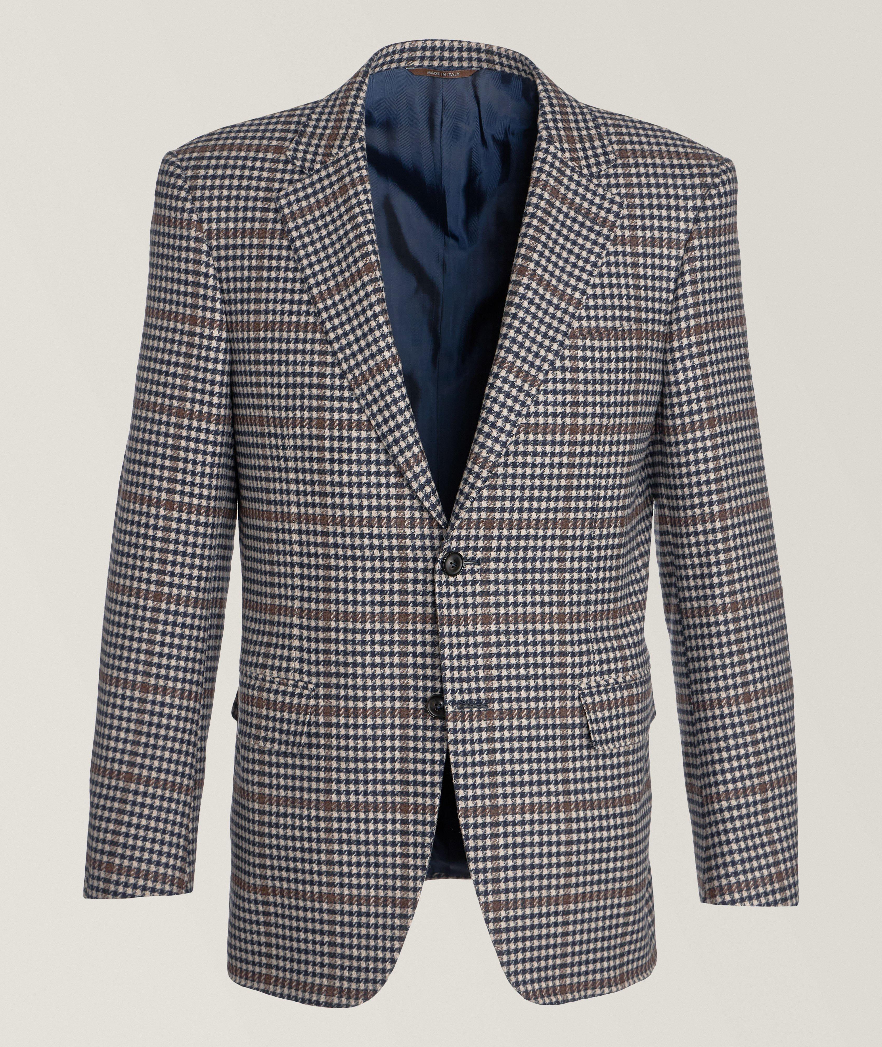 Houndstooth Check Wool-Cashmere Sport Jacket image 0