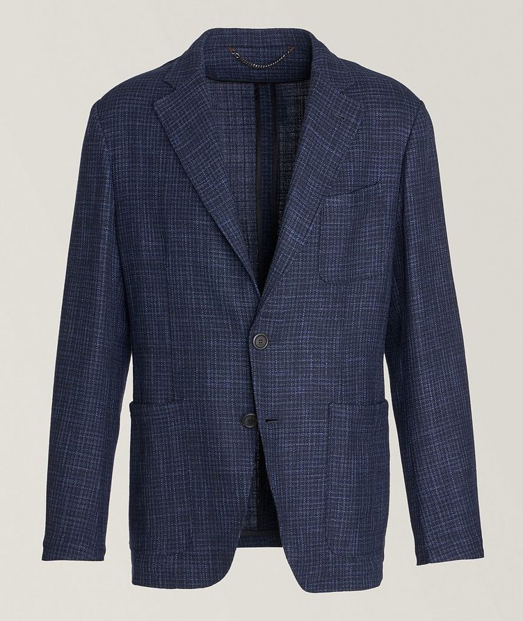 Checked Wool-Blend Shacket image 0
