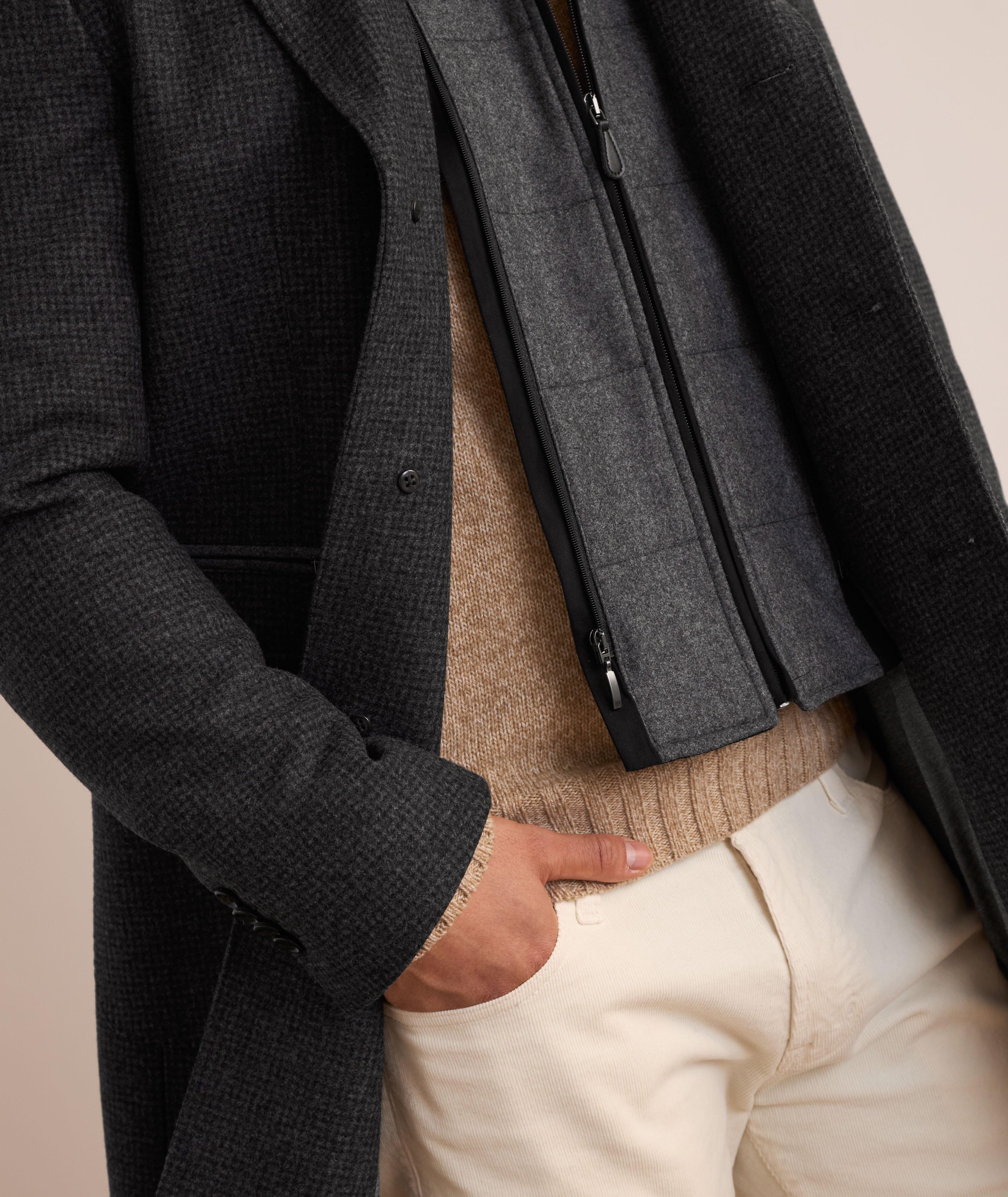 Insert Wool Houndstooth Coat image 3