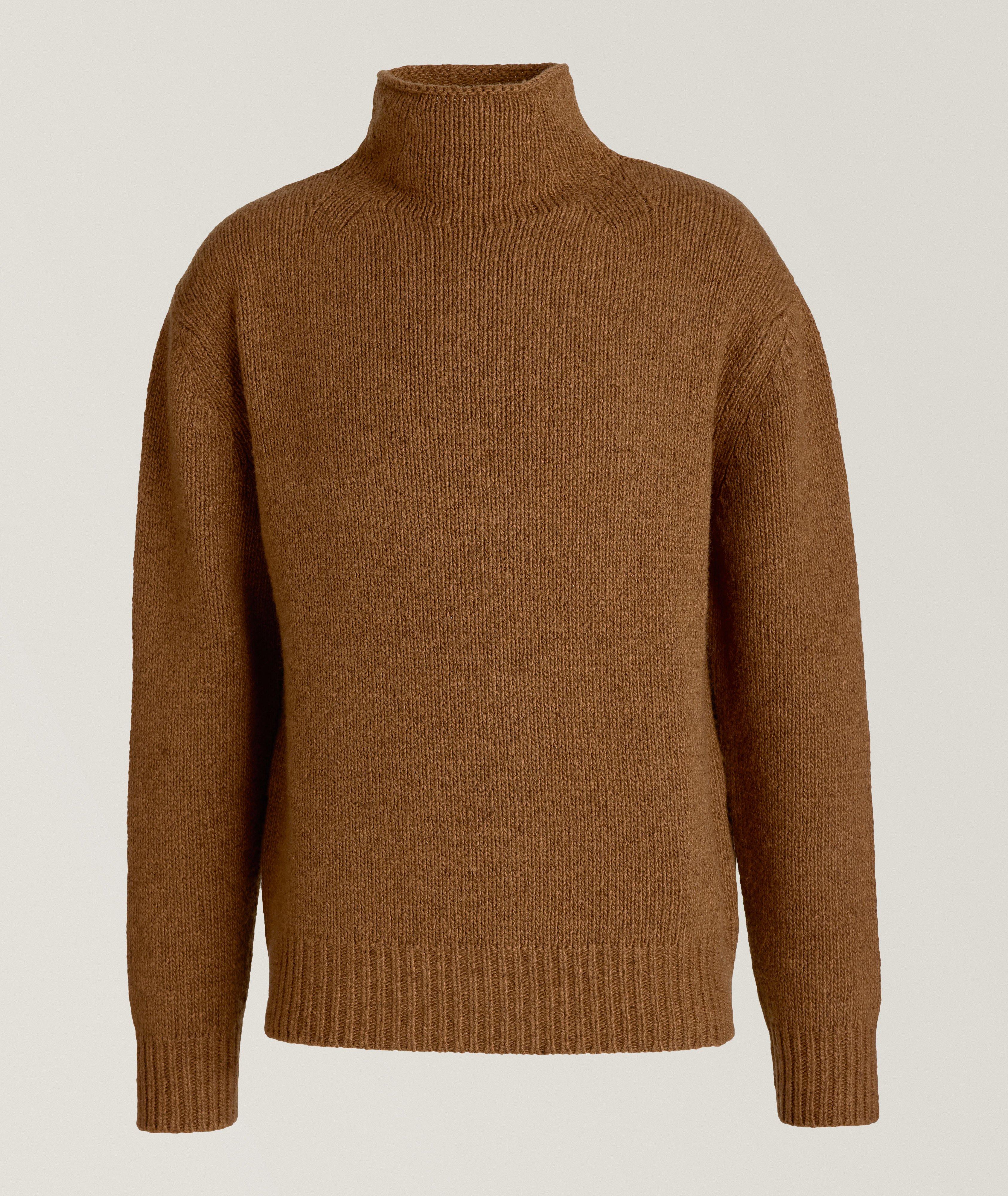 Zegna Mélange Oasi Cashmere High Neck Sweater, Sweaters & Knits