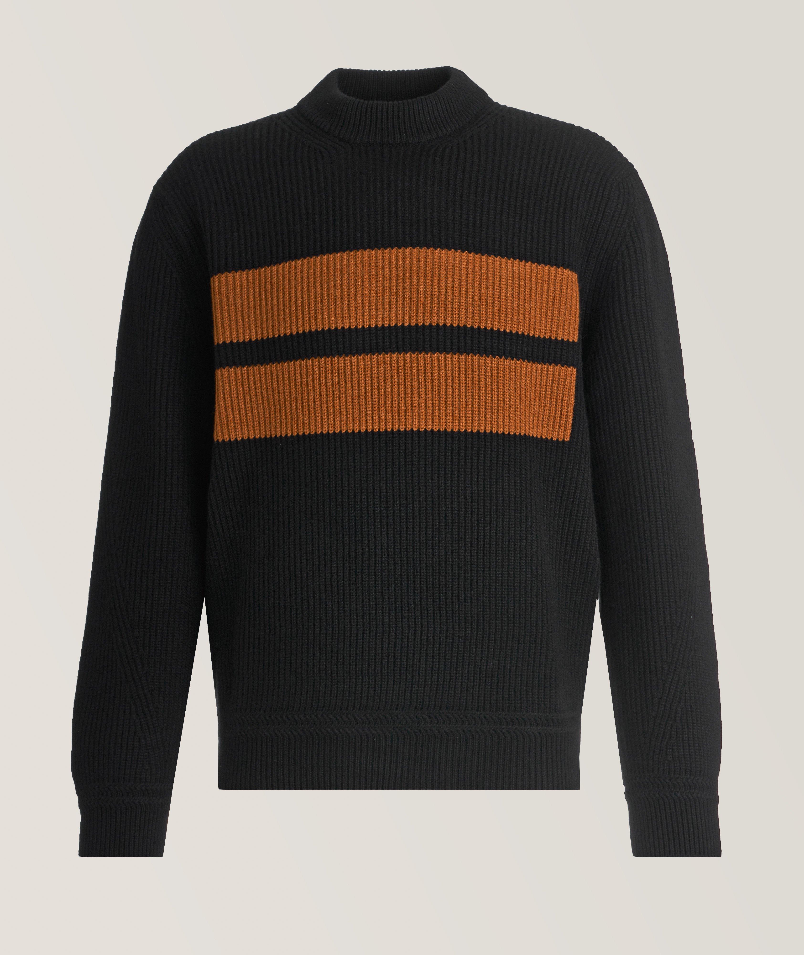 Bold Striped Oasi Cashmere Knit Sweater image 0