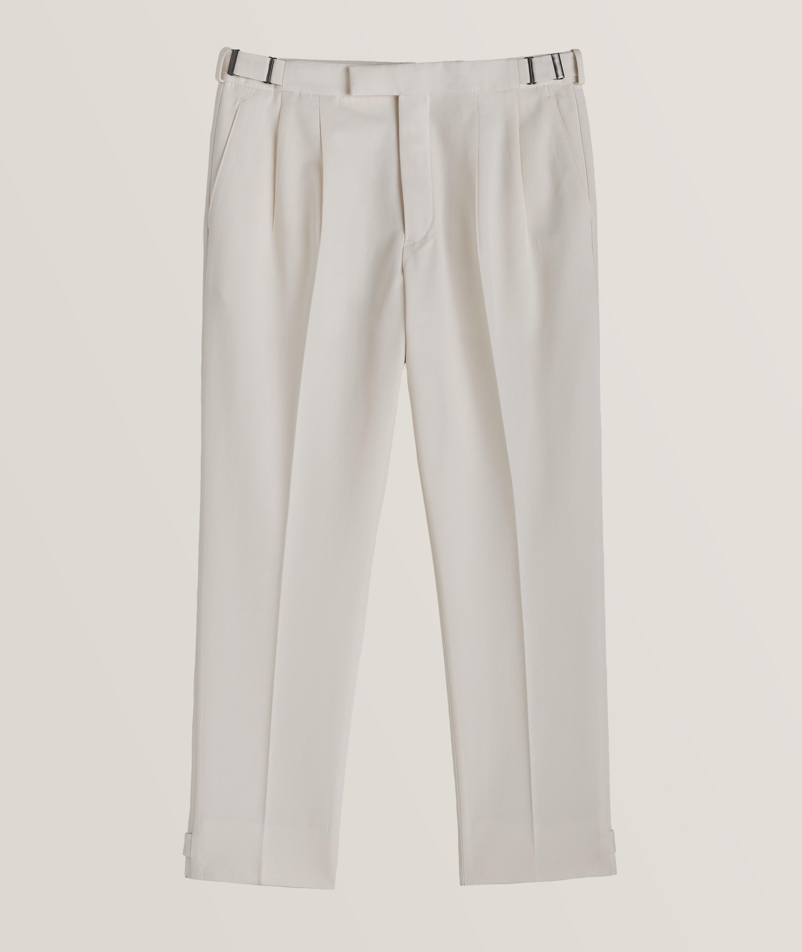 Cotton-Wool Double Pleated Pants image 0