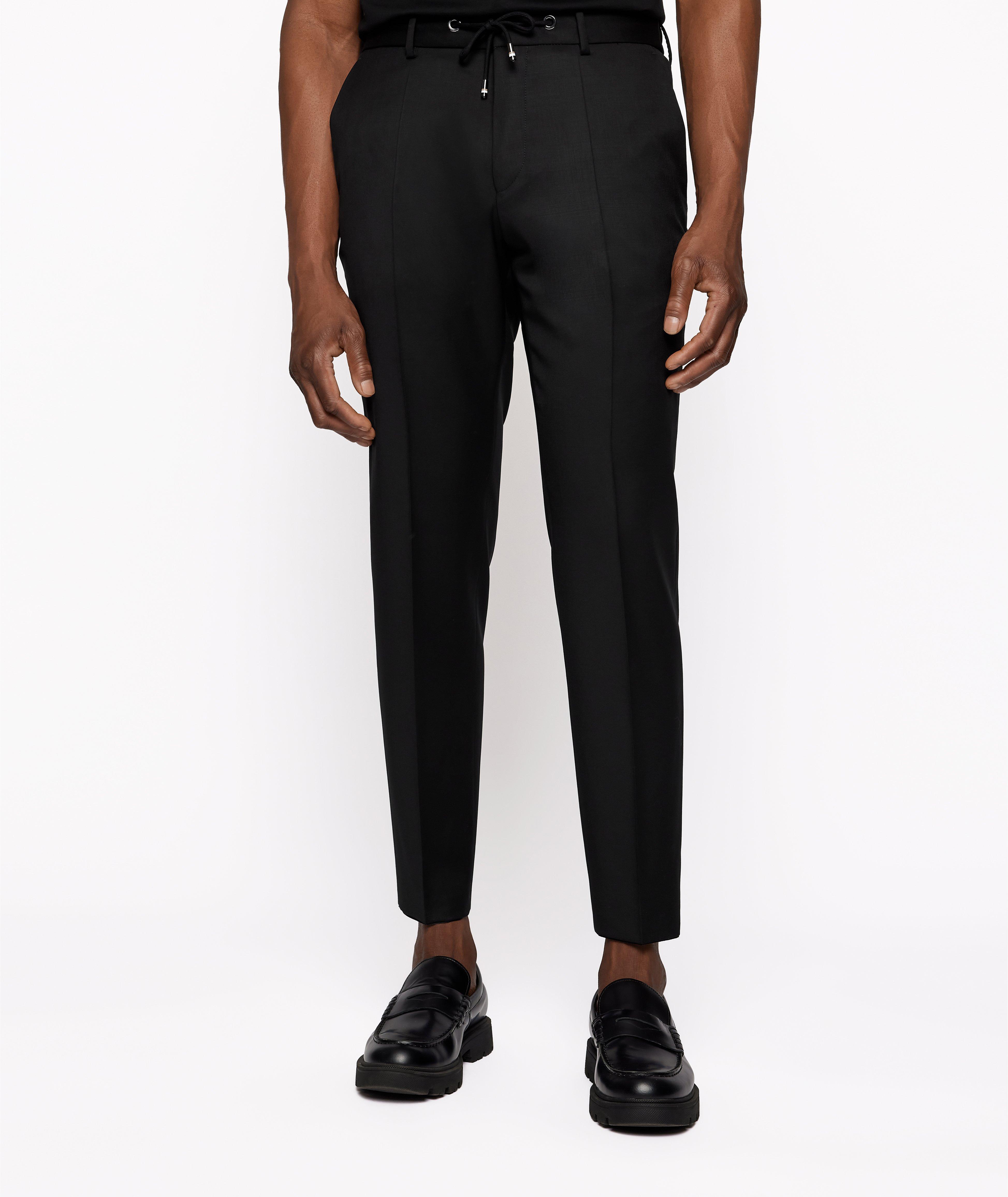 BOSS Serge Virgin Wool Drawstring Dress Pants | Dress Pants