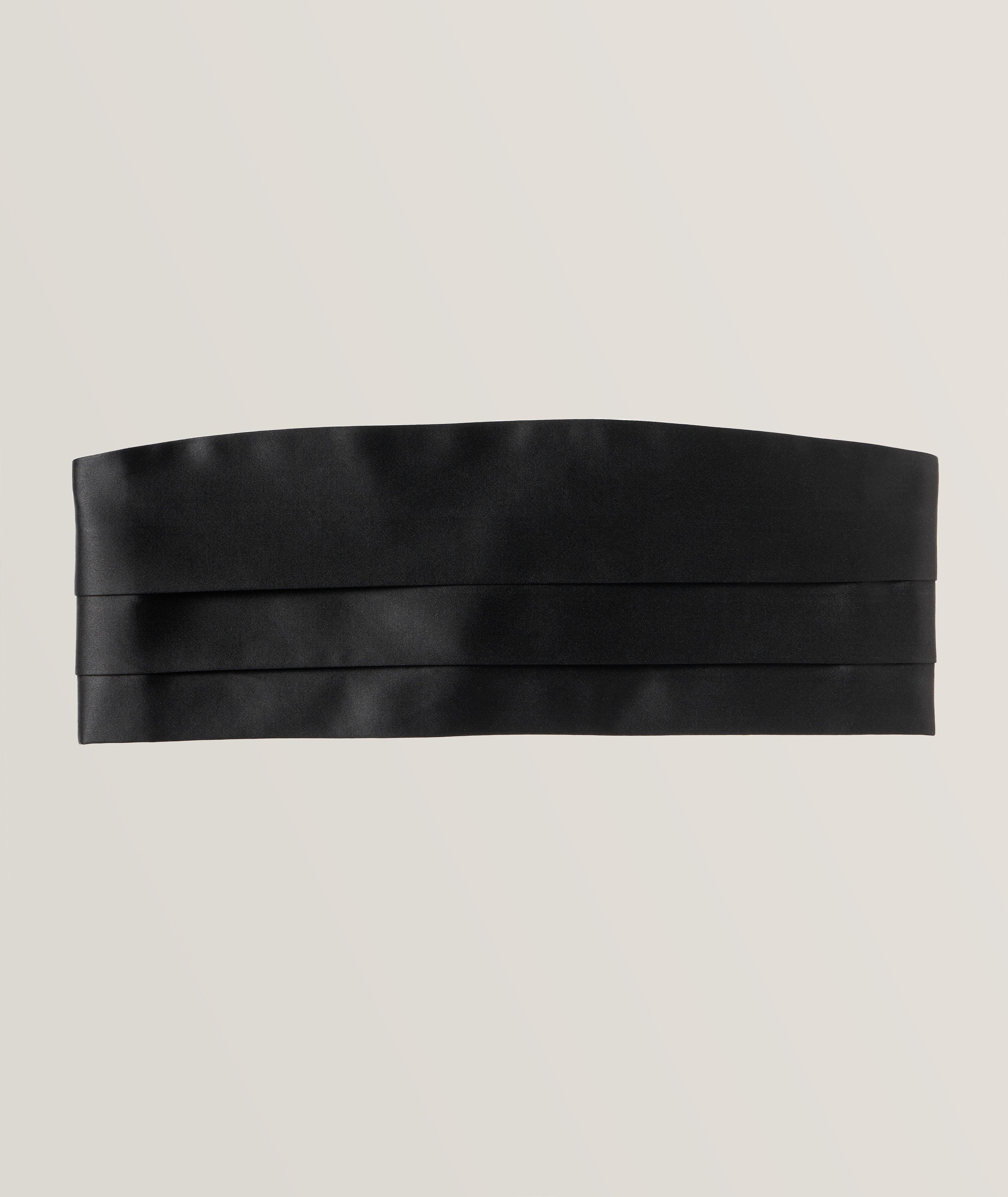 Ceinture de smoking en satin de coton et de soie image 0