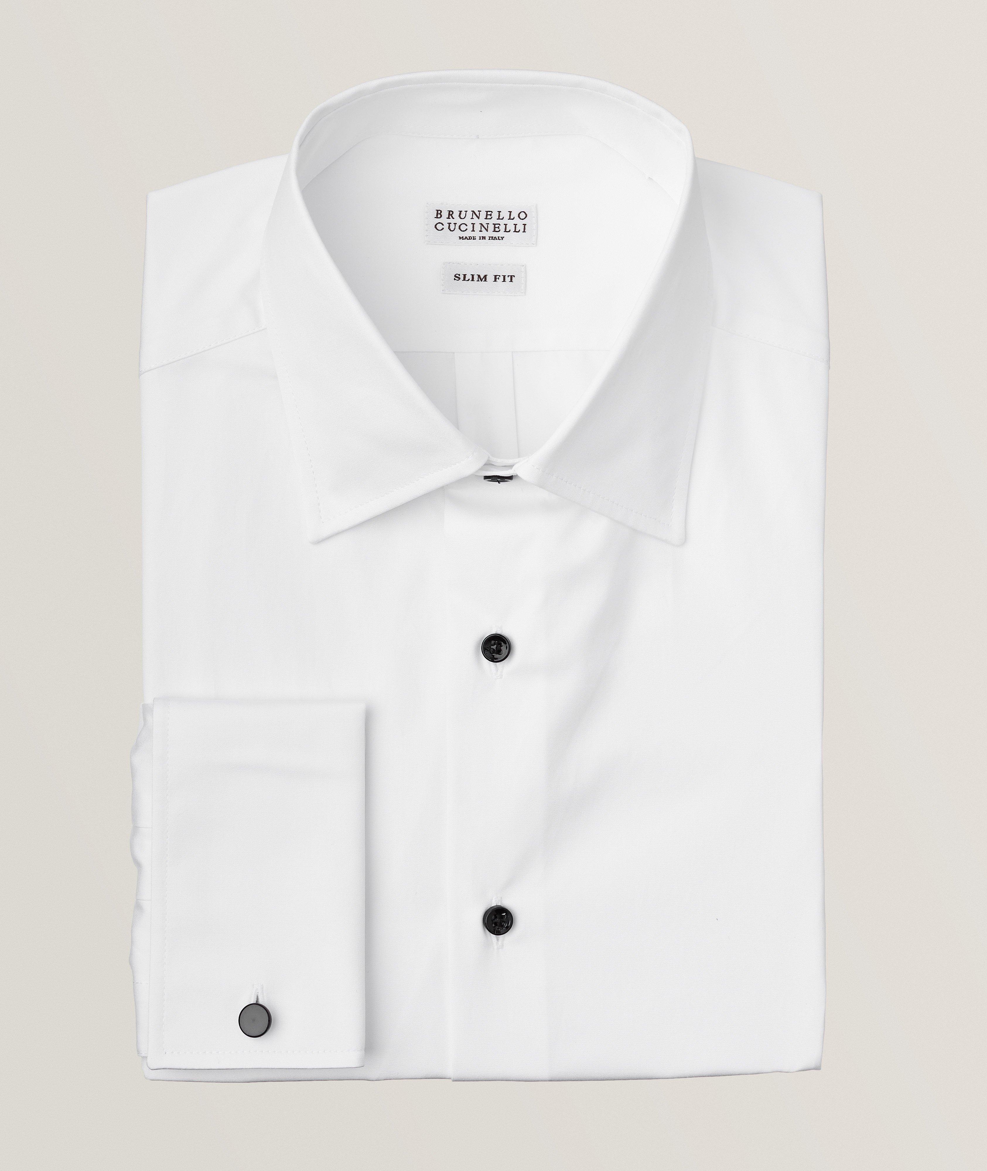 White dinner hot sale shirt slim fit