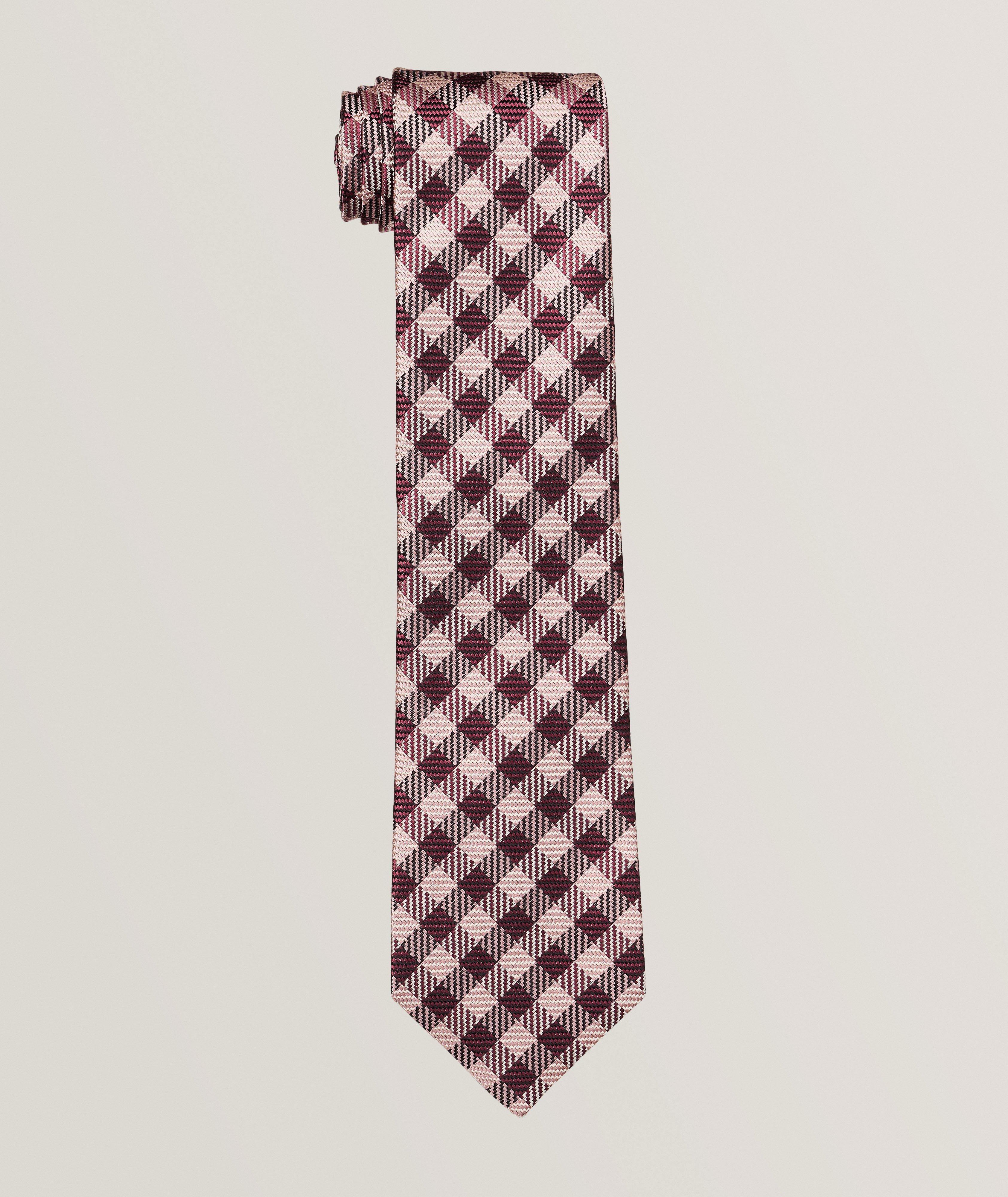 Checkered Silk Tie image 0