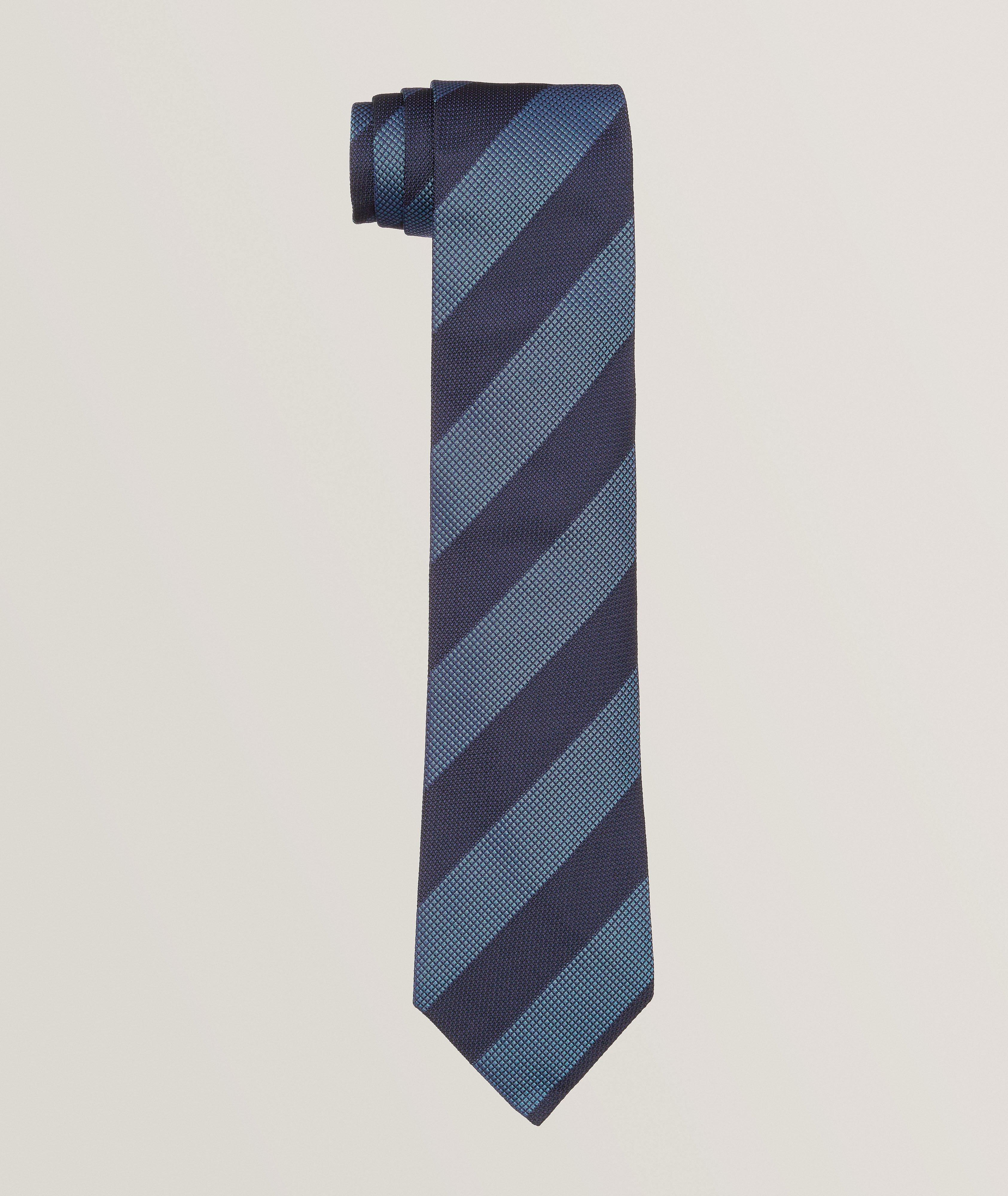 Striped Silk Tie image 0